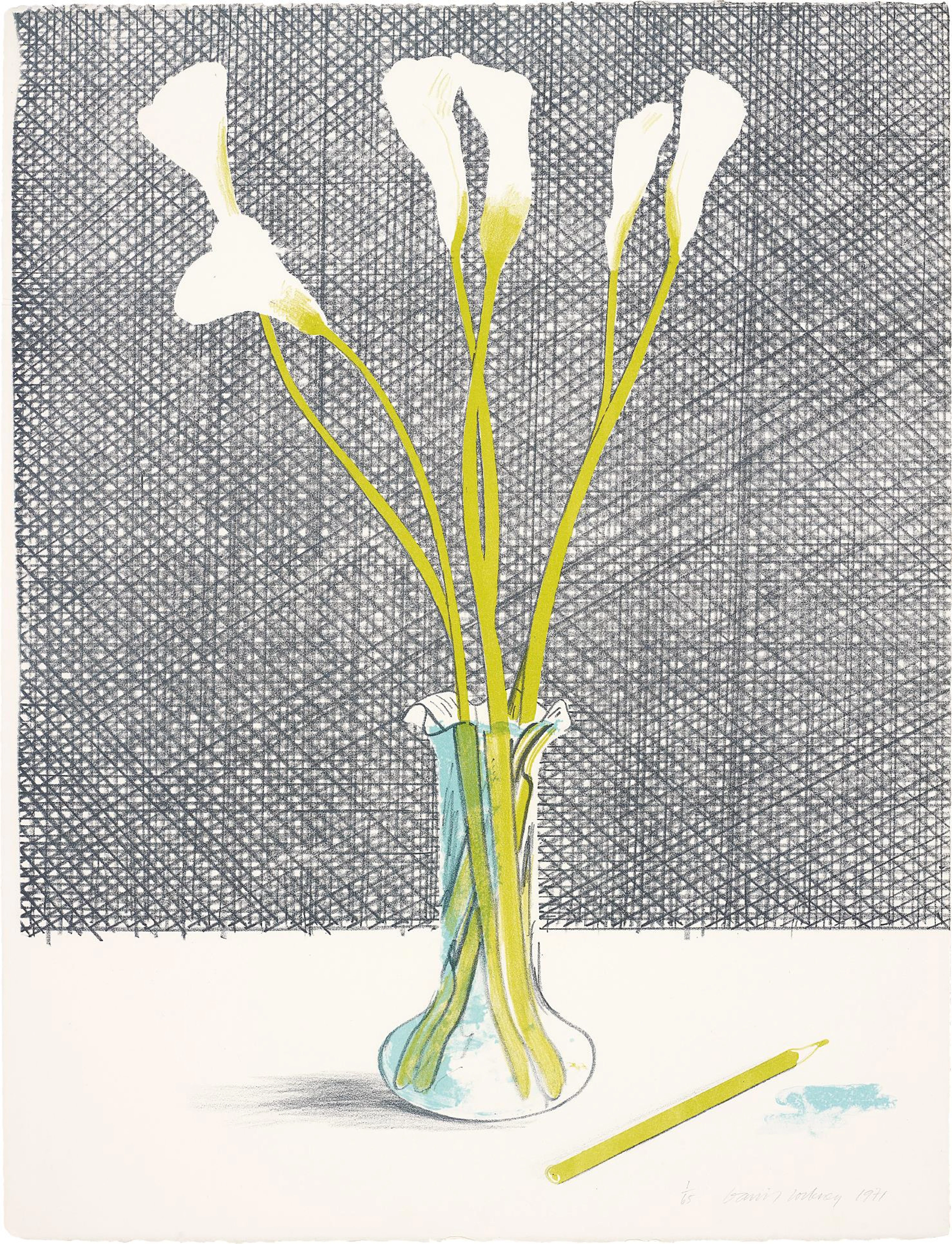 Lillies, from Europäische Graphik No VII, 1971 – David Hockney