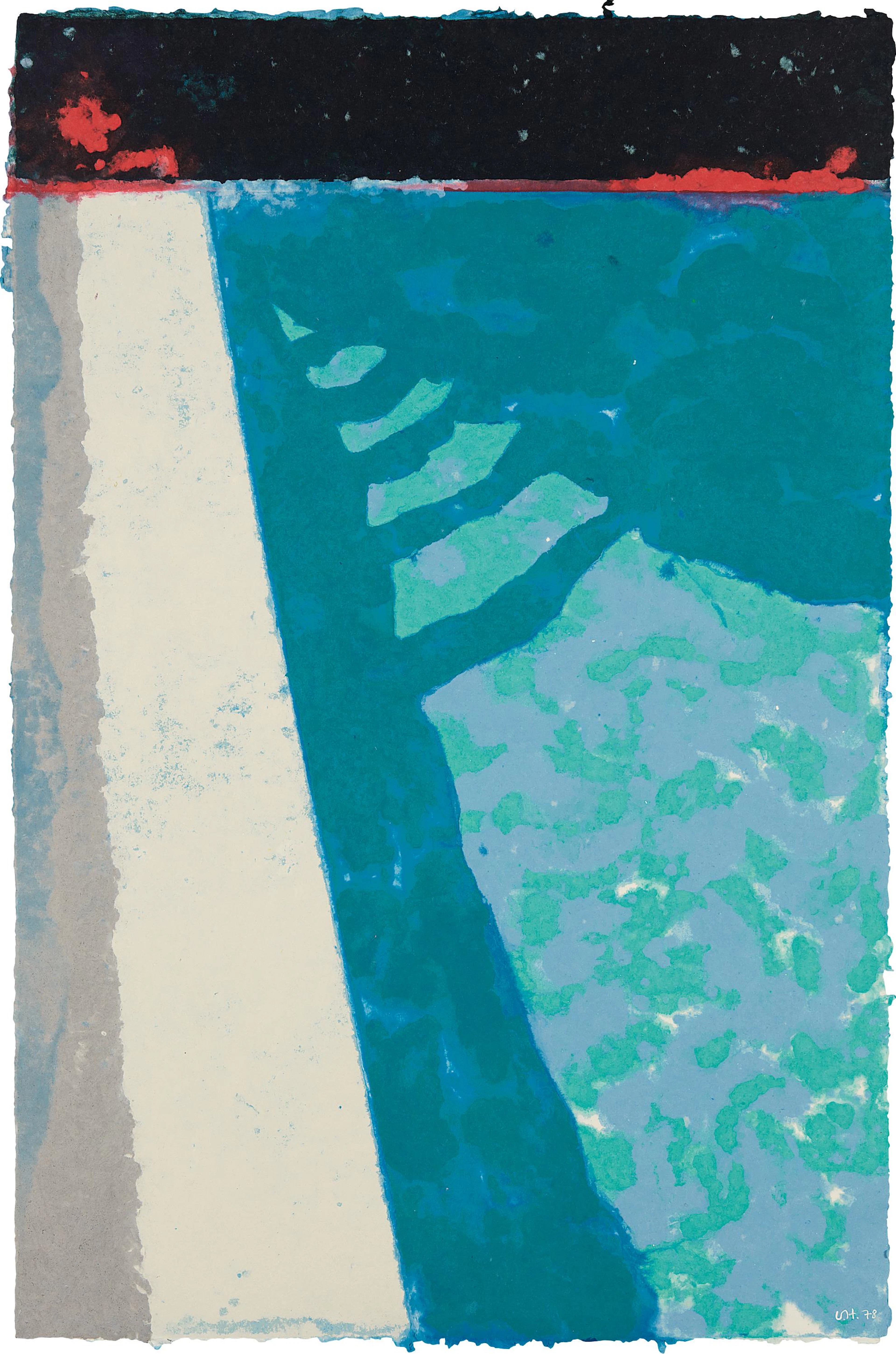 Steps with Shadow F (Paper Pool 2), 1978 – David Hockney
