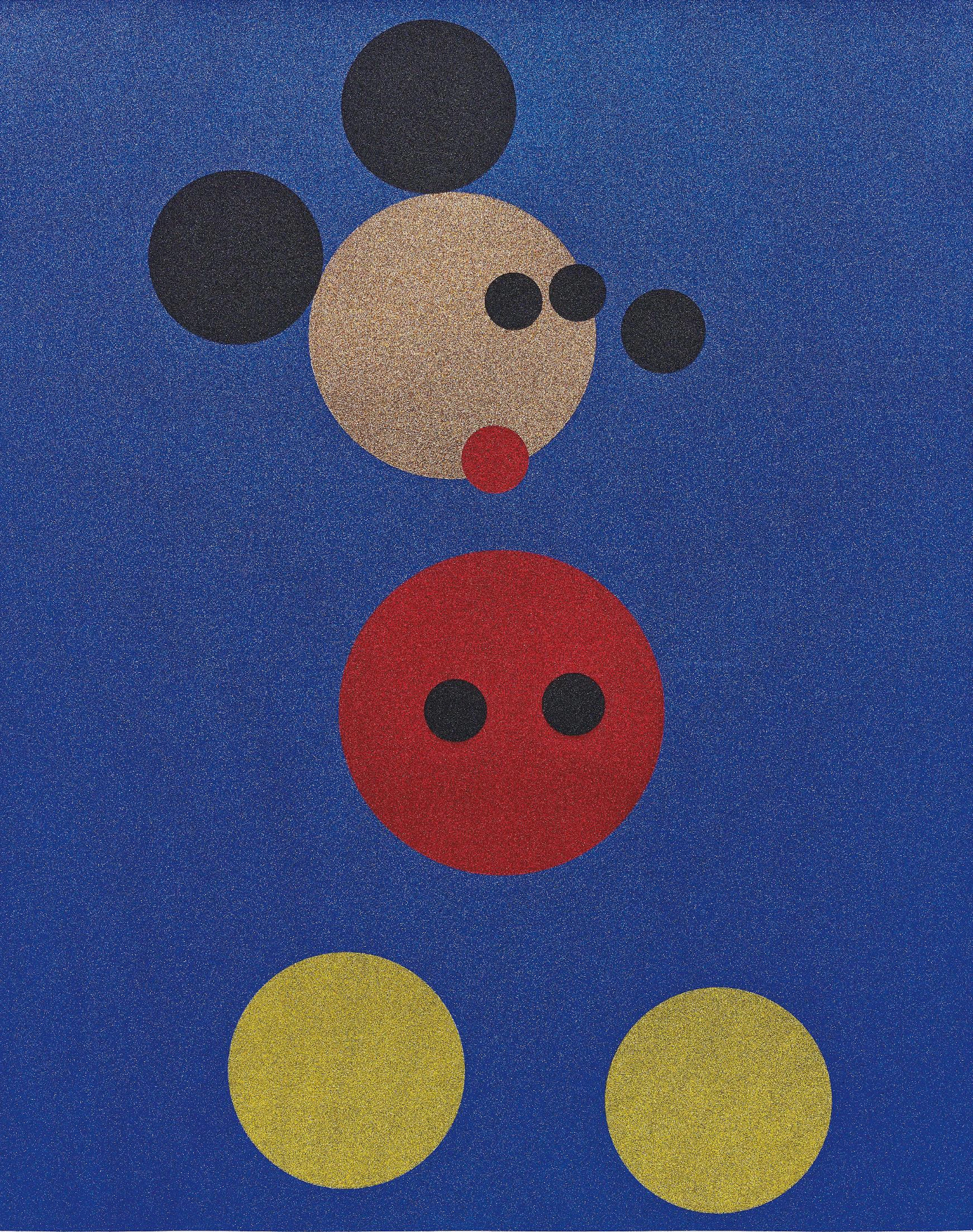 Mickey (Blue Glitter), 2016 – Damien Hirst