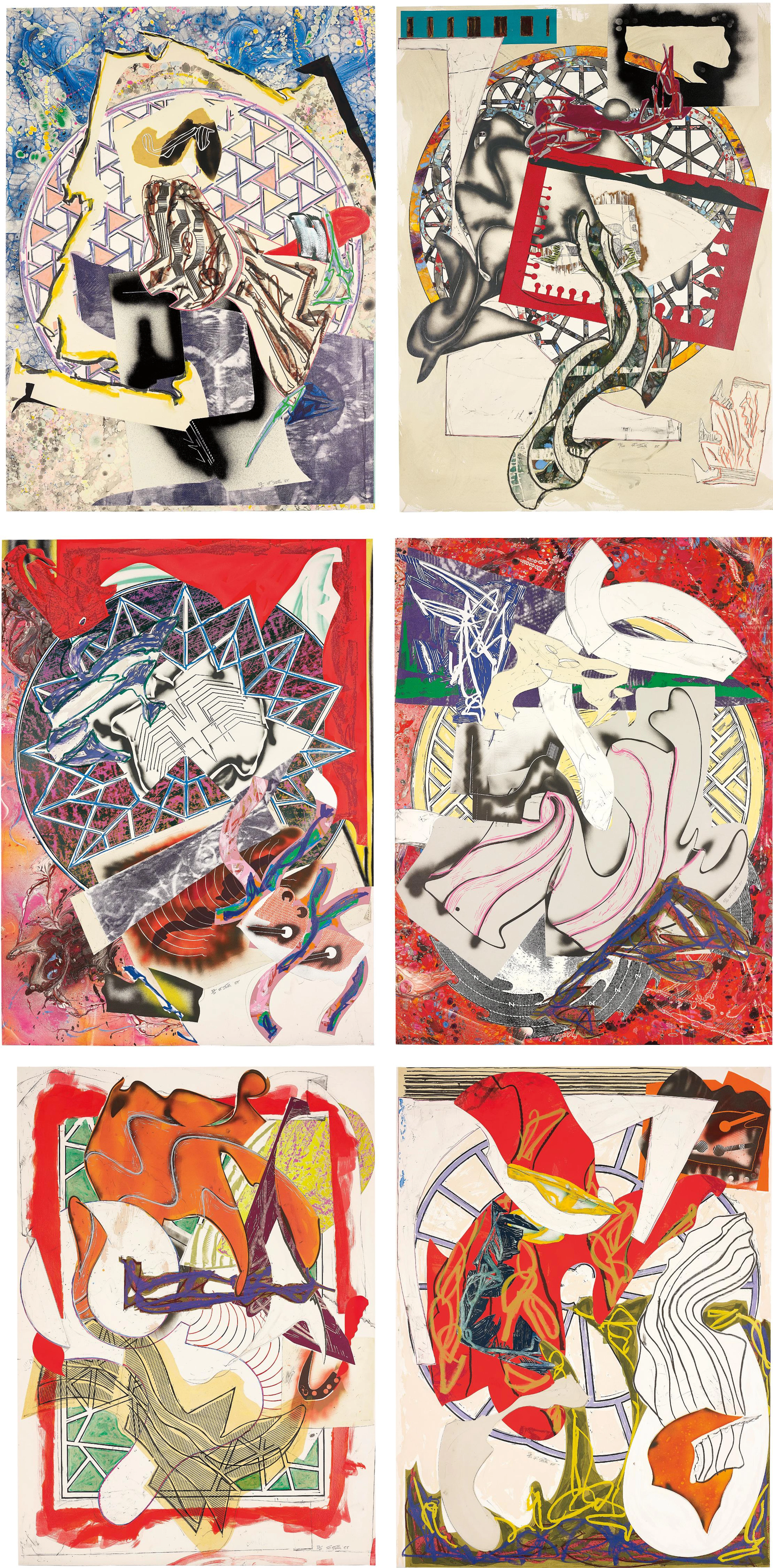 Waves I and II: six works, 1989 – Frank Stella