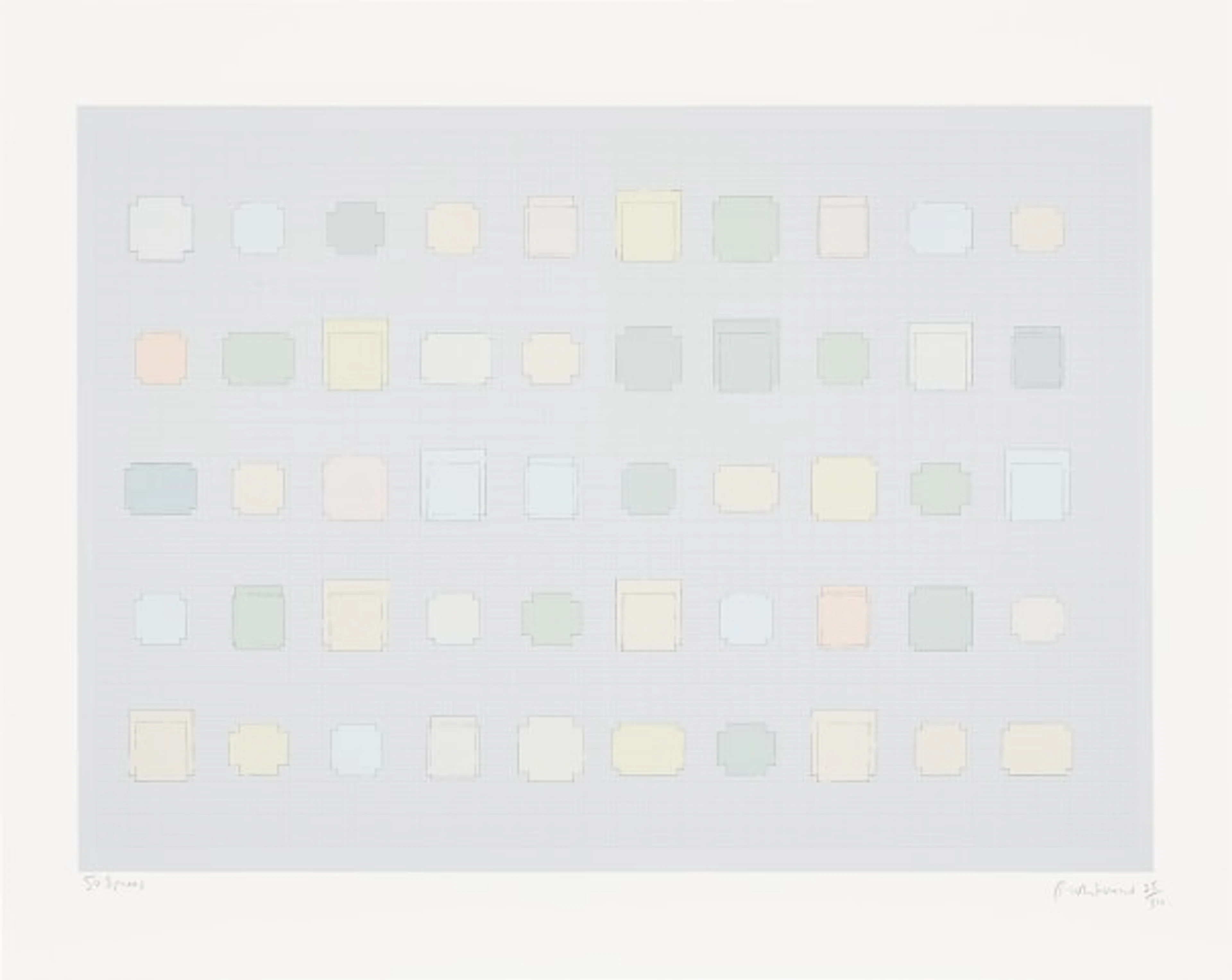 Rachel Whiteread - 50 Spaces, from Tate Modern 21 Years Print Portfolio