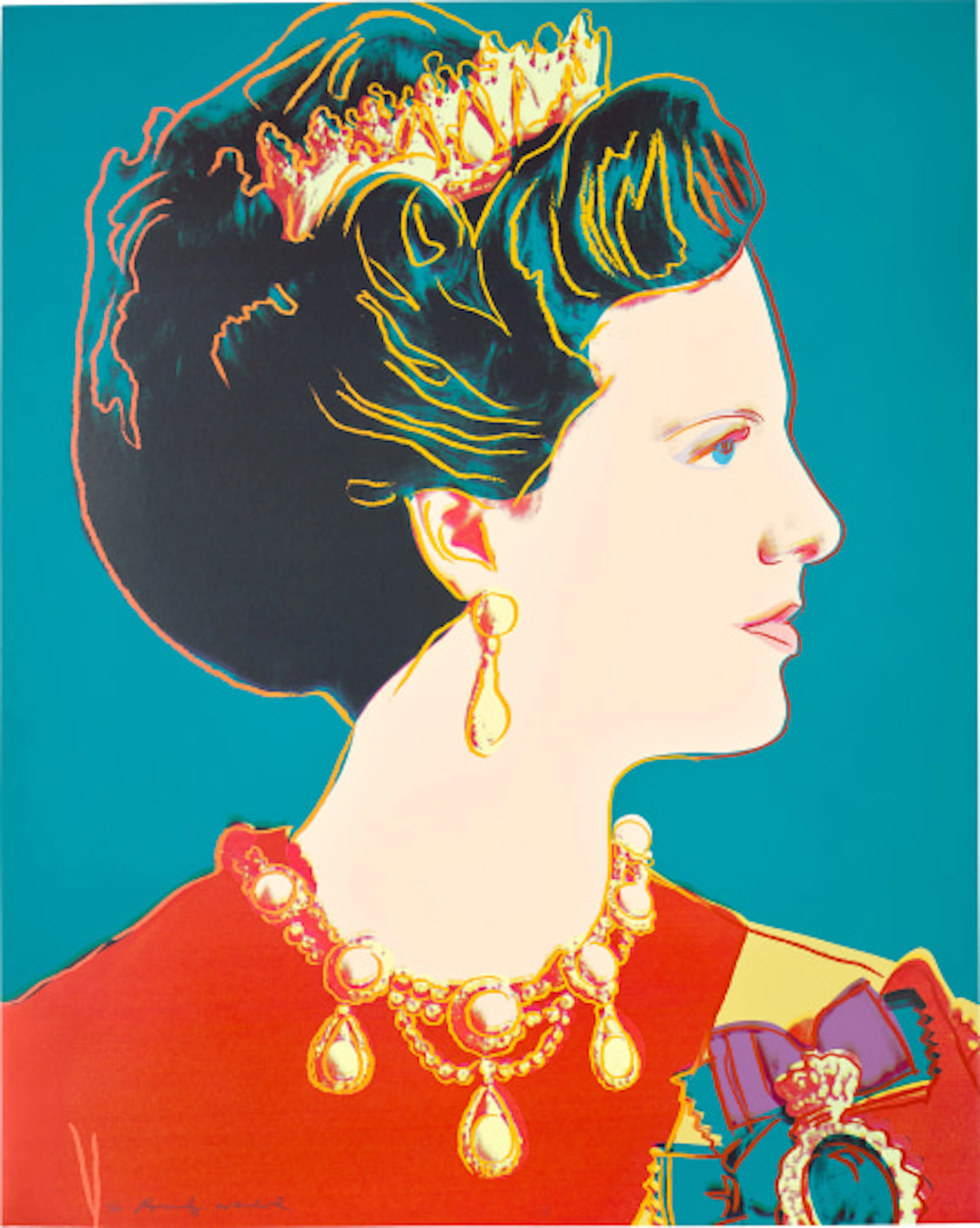 Andy Warhol - Queen Margrethe II of Denmark, from Reigning Queens (F. & S. 343)