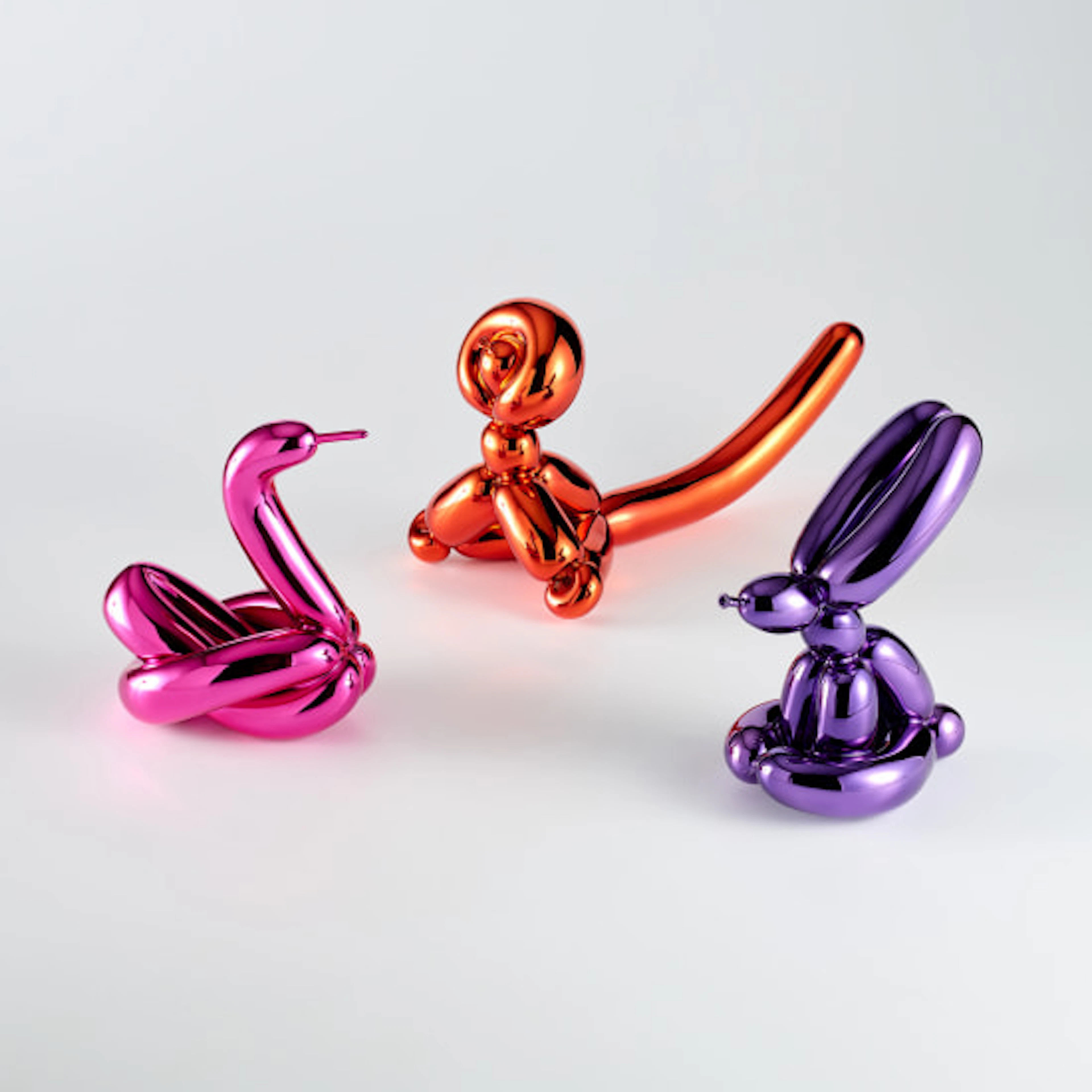 Jeff Koons - Balloon Swan (Magenta); Balloon Monkey...