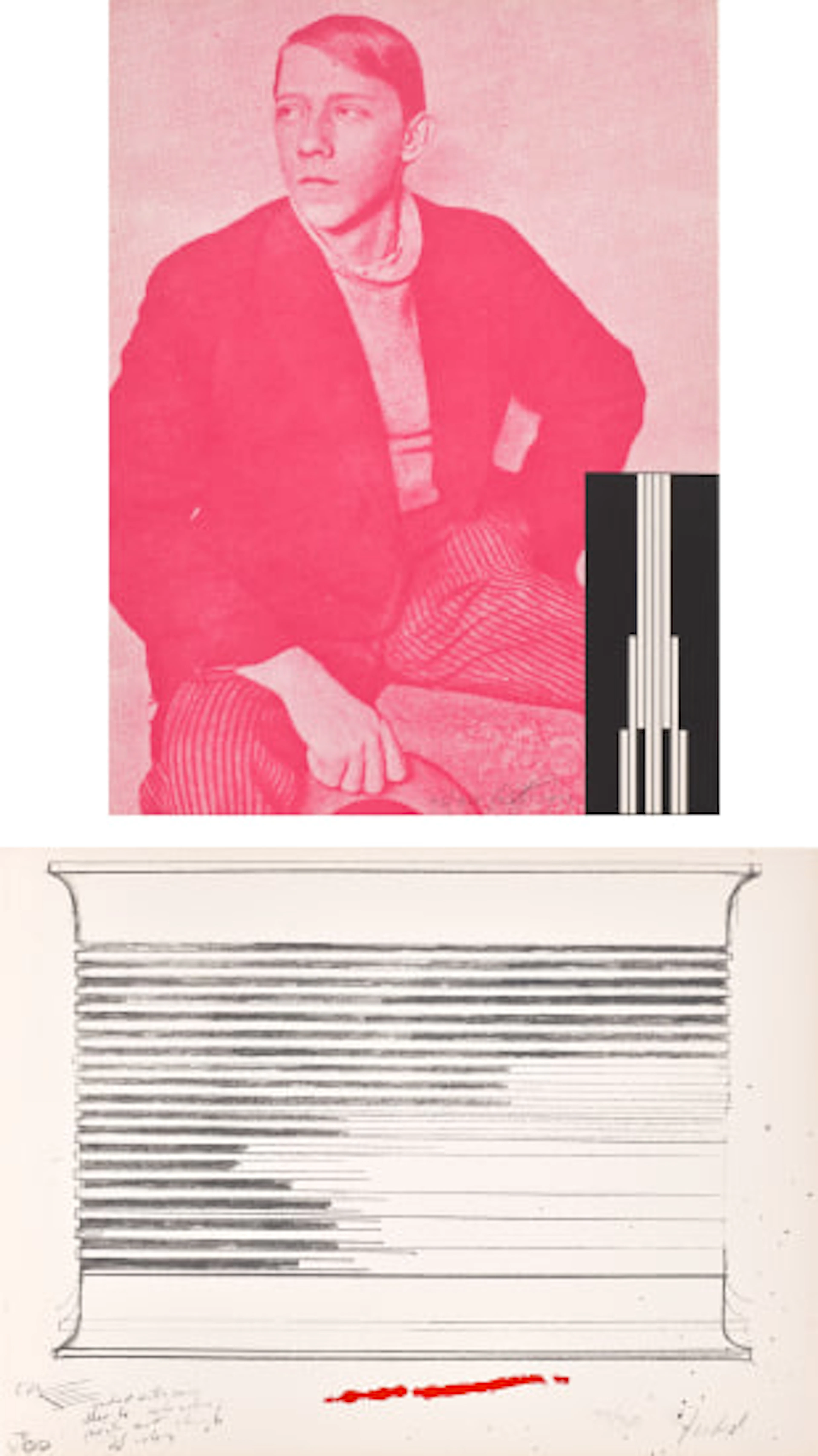 Donald Judd; and Dan Flavin - The New York Collection for Stockholm: two plates