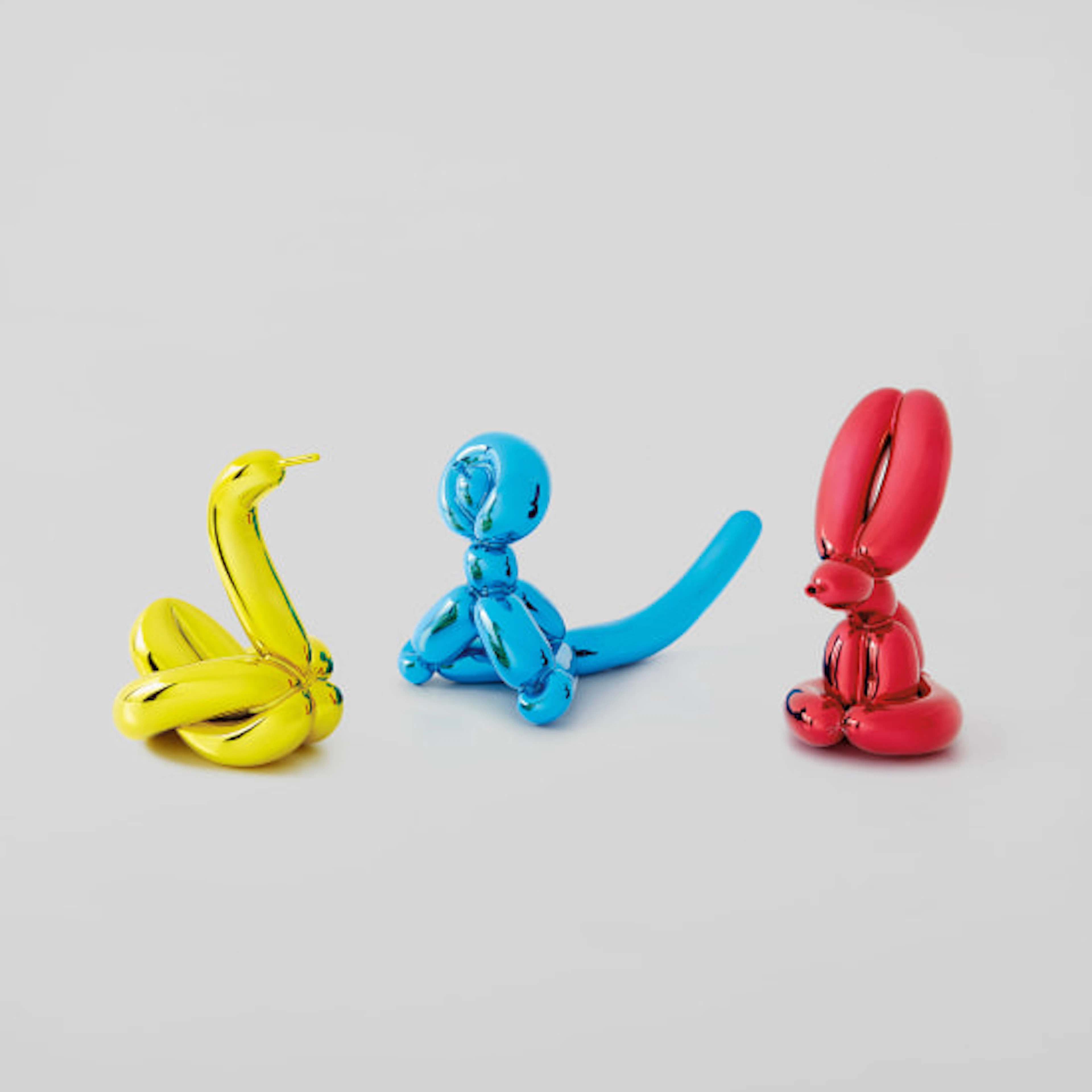 Jeff Koons - Balloon Swan (Yellow); Balloon Monkey (Blue)...