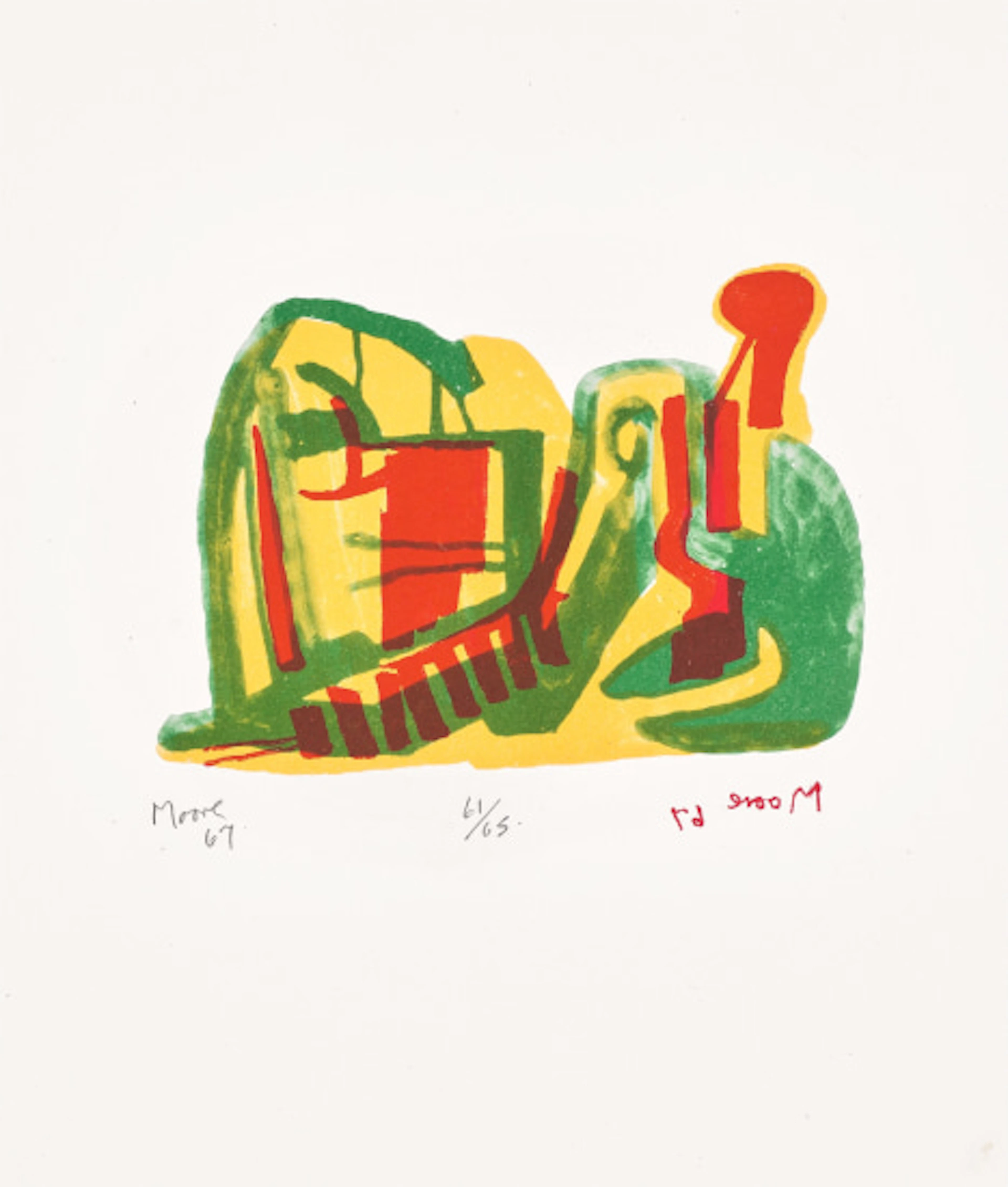 Henry Moore - Reclining Figure (C. 100)