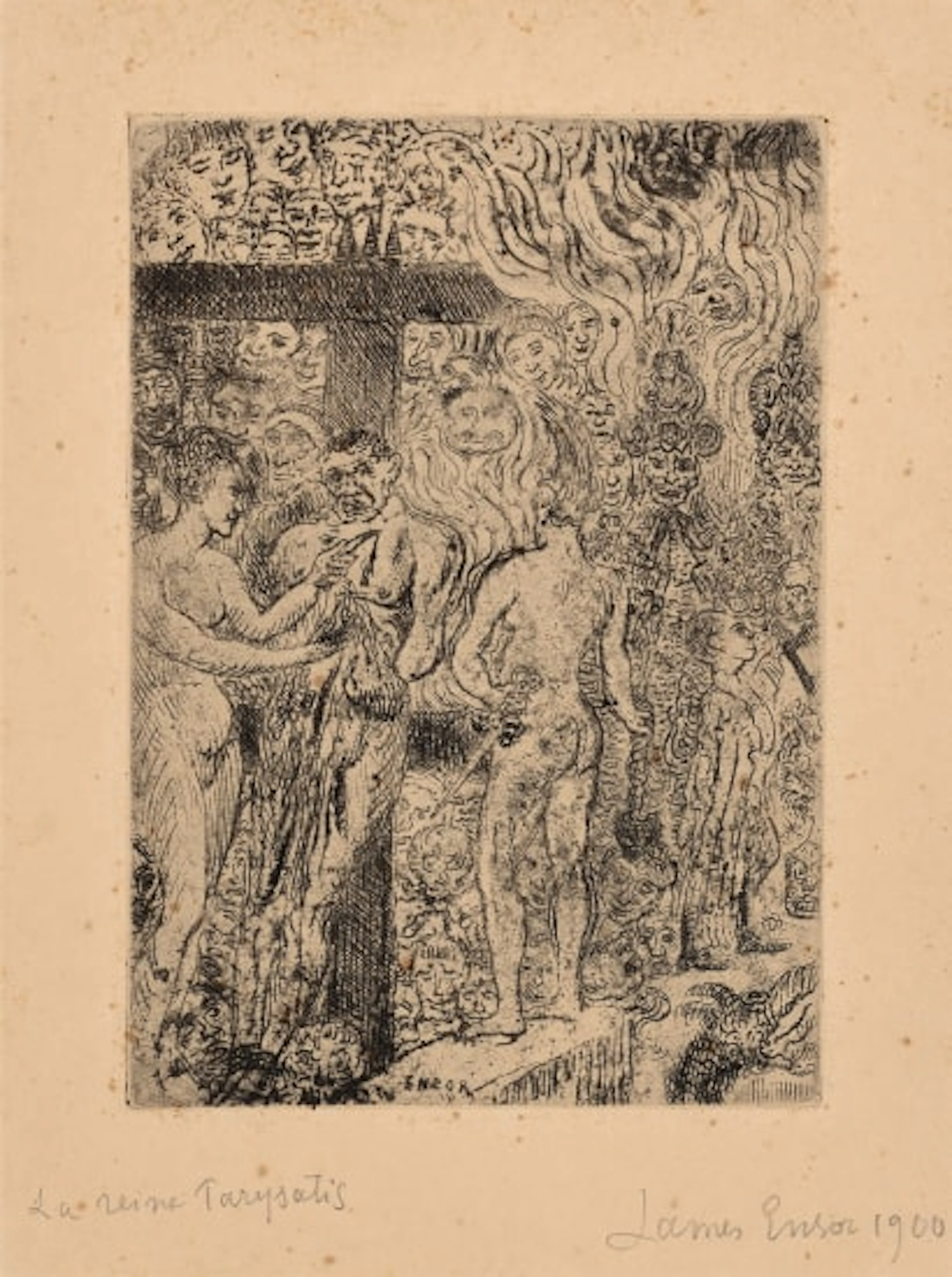 James Ensor - La reine Parysatis (Queen Parysatis) (T. 116, E. 121)