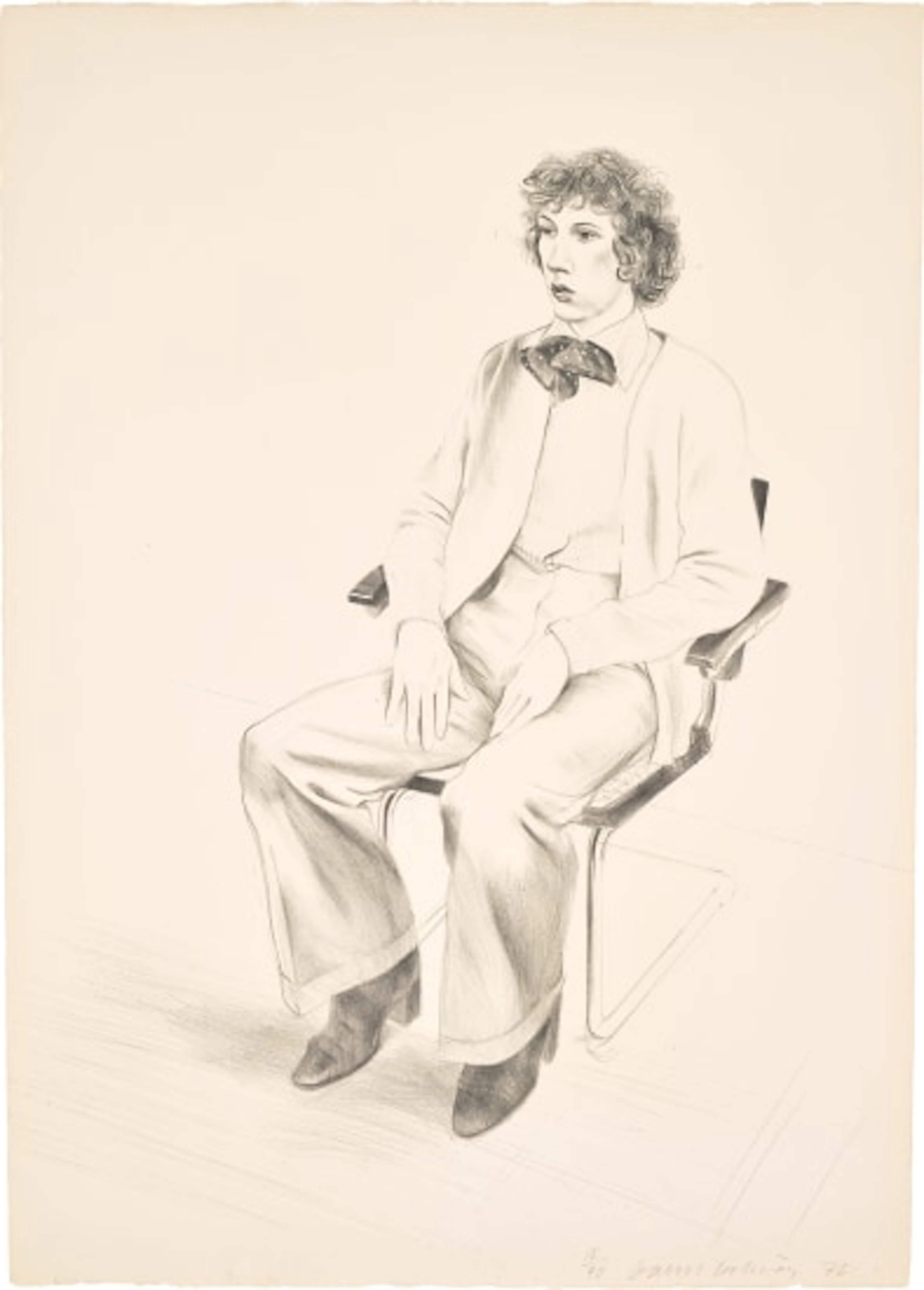 David Hockney - Gregory Evans, from Friends (Gemini G.E.L. 712, M.C.A.T. 165)
