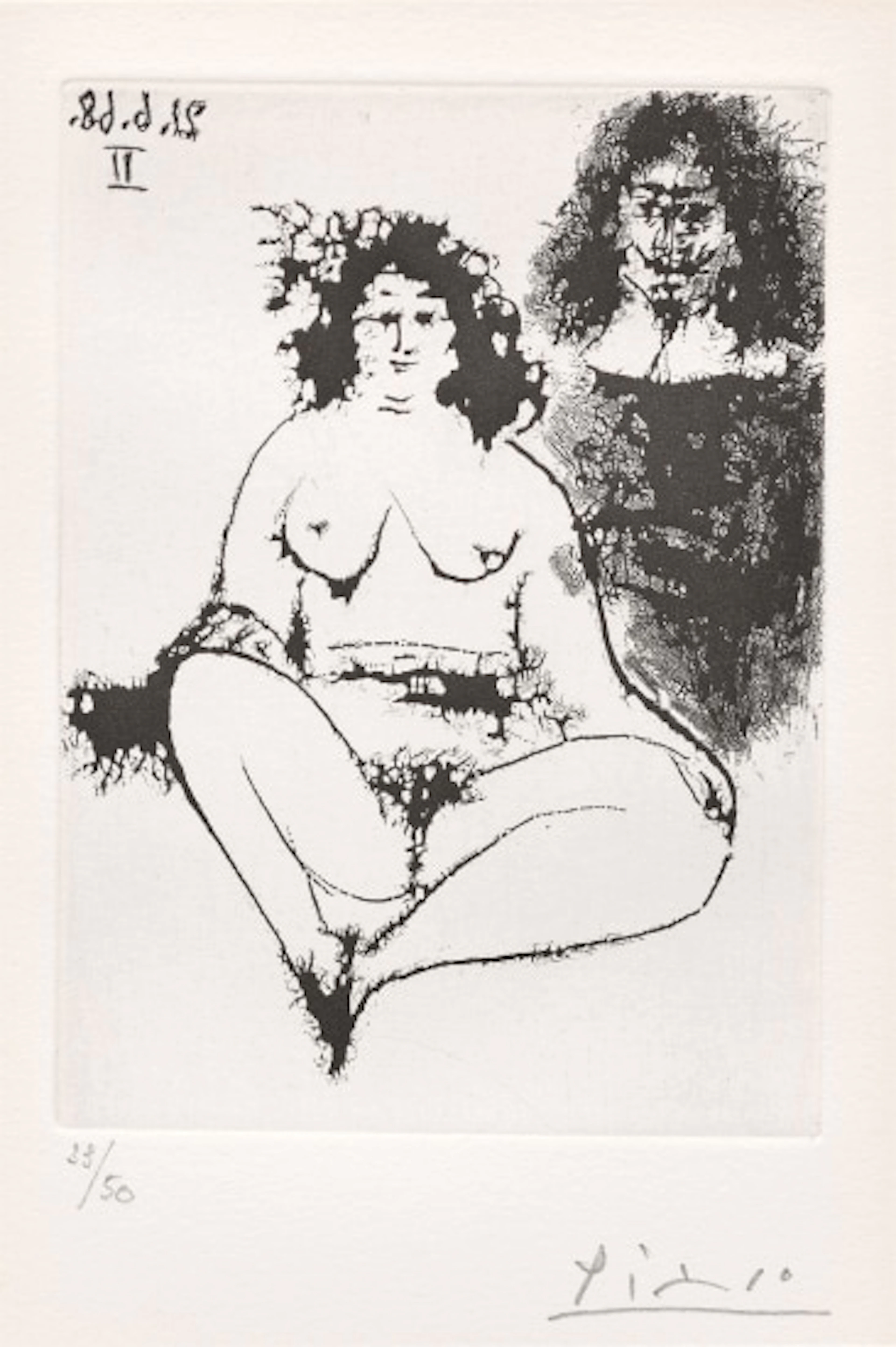 Pablo Picasso - Grosse prostituée et 'mousquetaire'...
