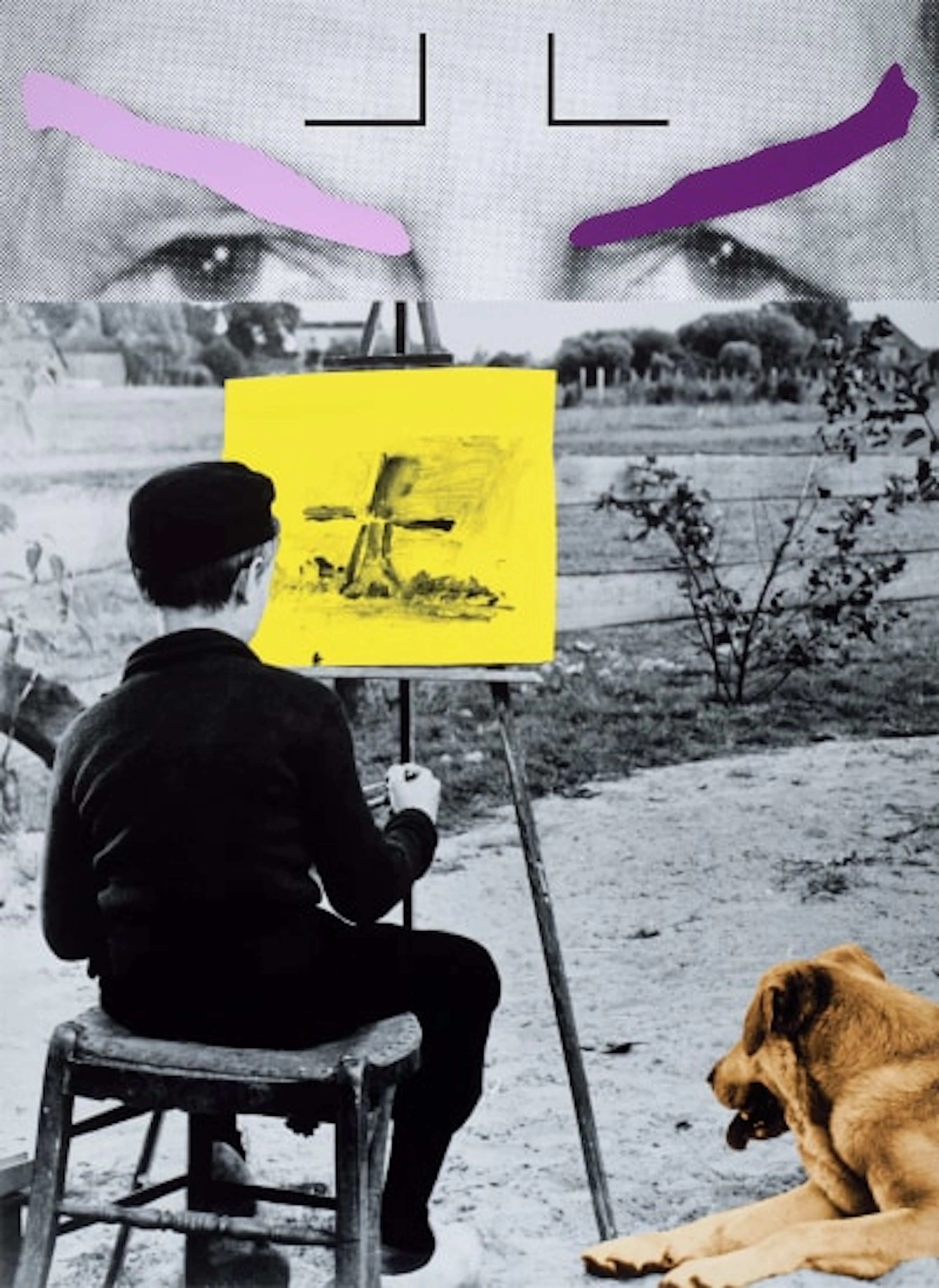 John Baldessari - Raised Eyebrows/Furrowed Foreheads: Painting