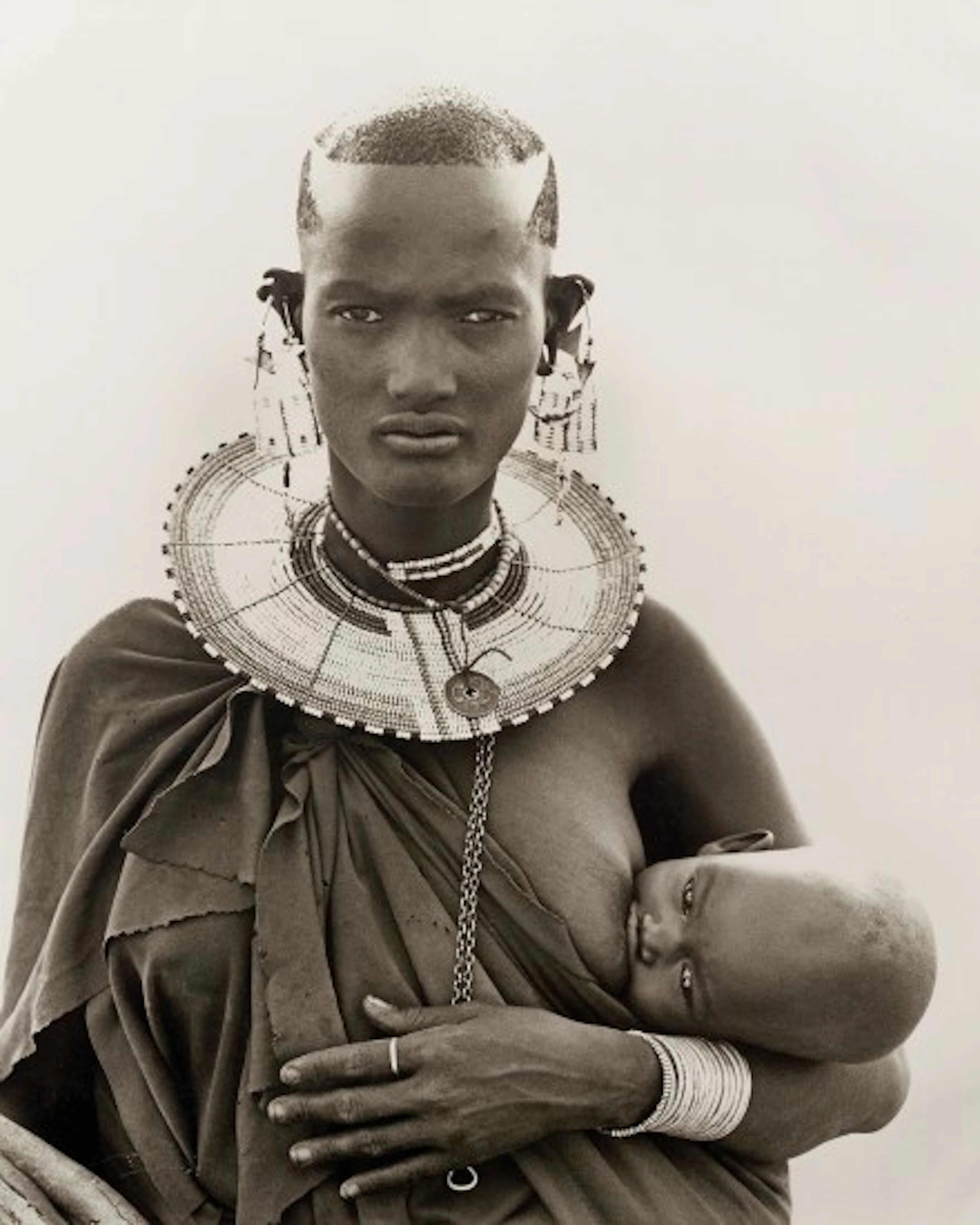 Herb Ritts - Maasai Woman and Child, Africa