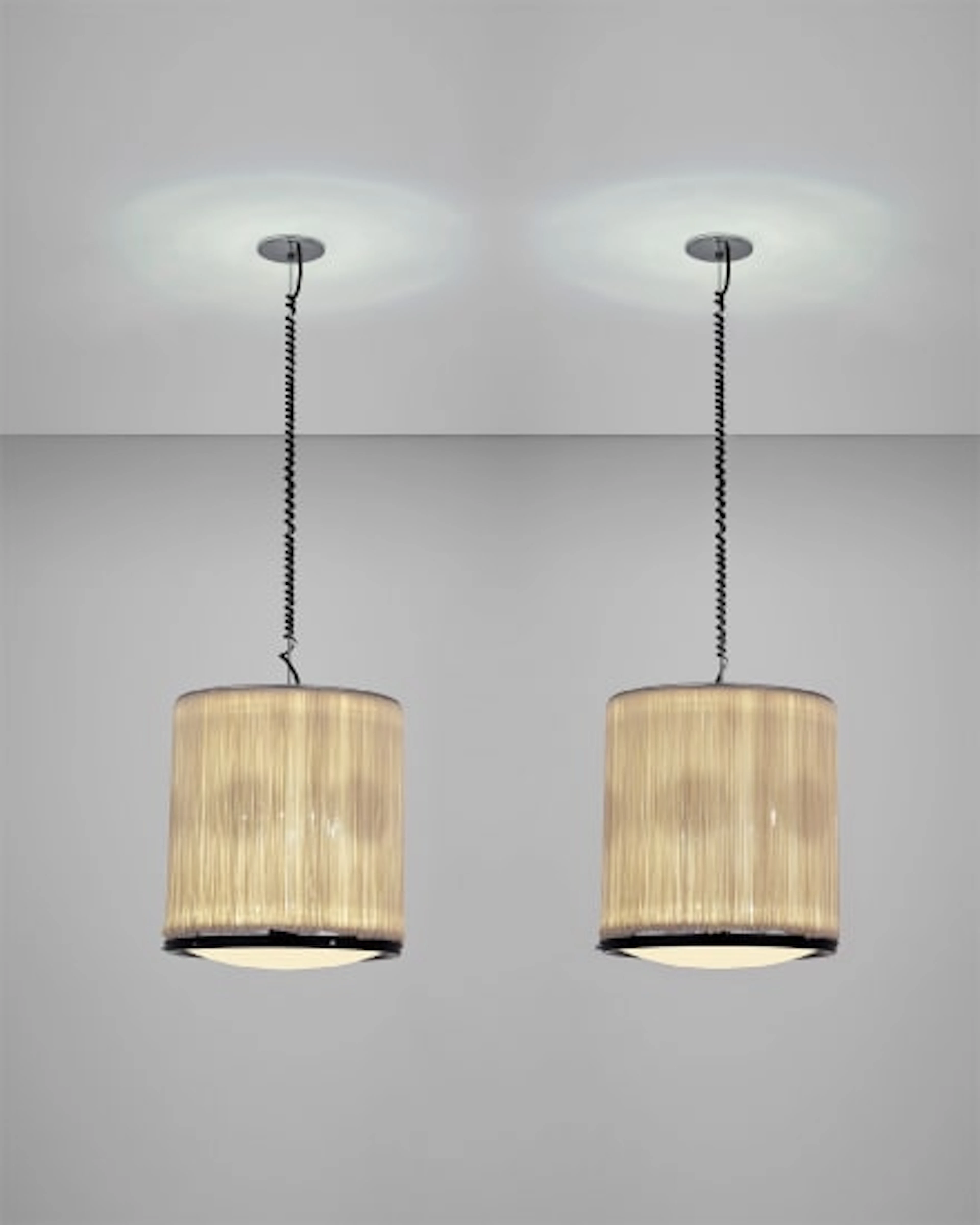 Pair of rare ceiling lights, model no. 597/S