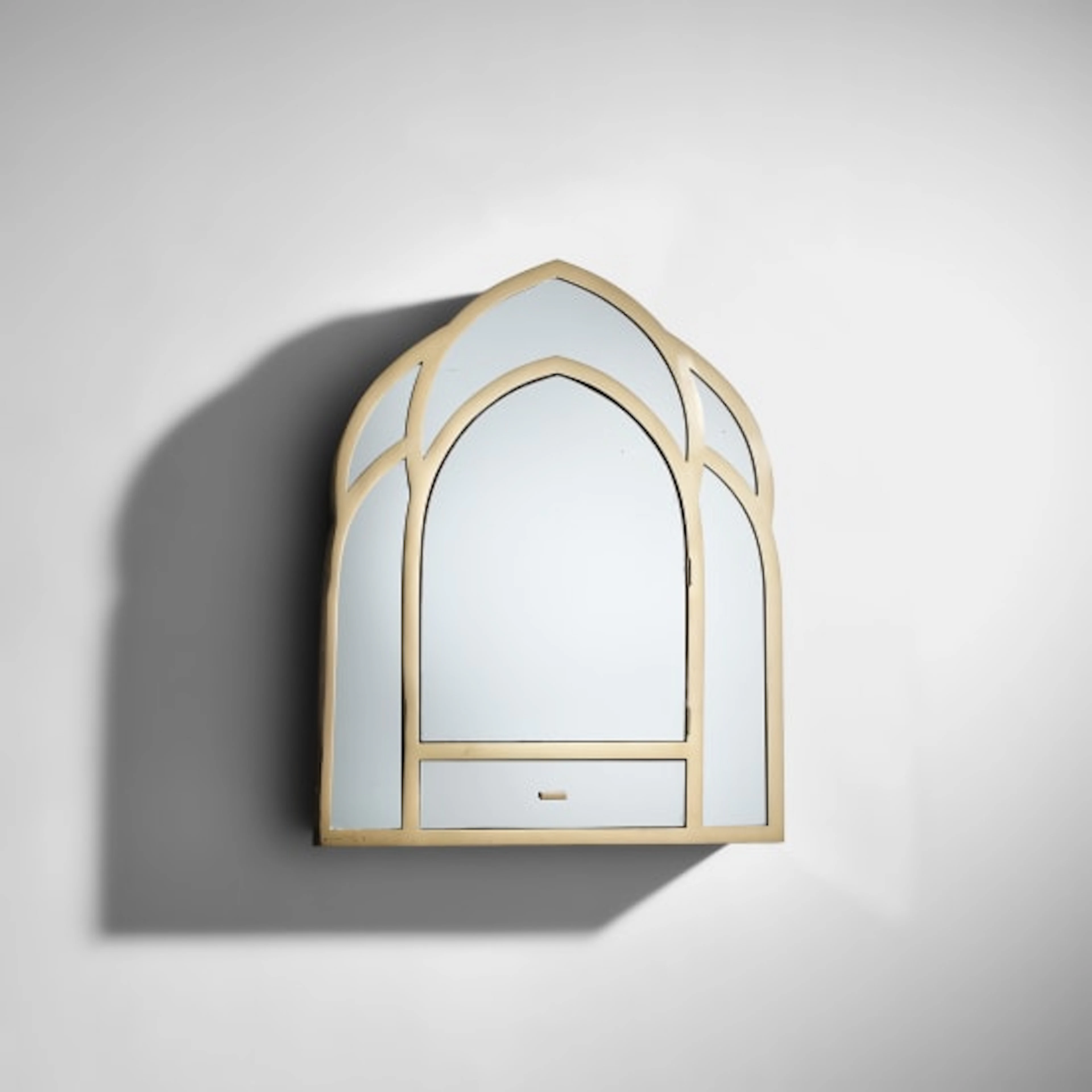 Gabriella Crespi - 'Specchio Gotico' wall-mounted mirrored cabine