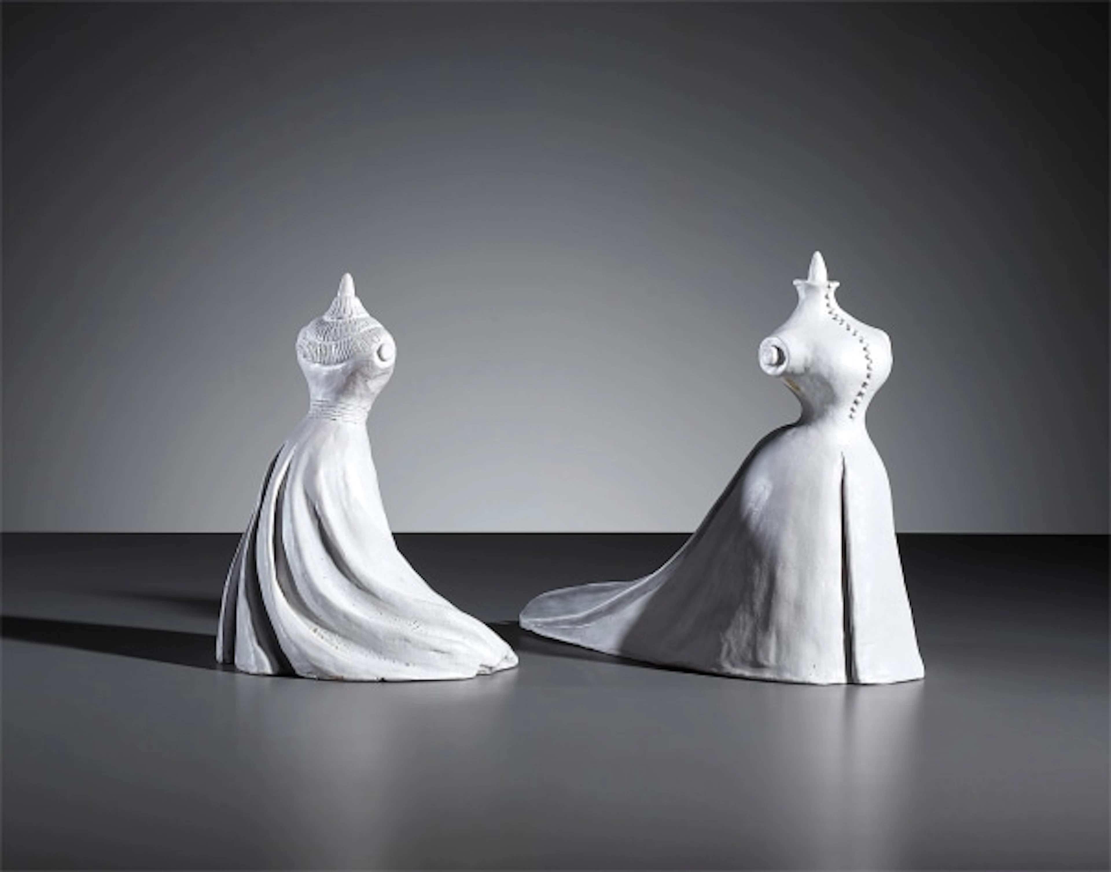 Two female mannequin figures