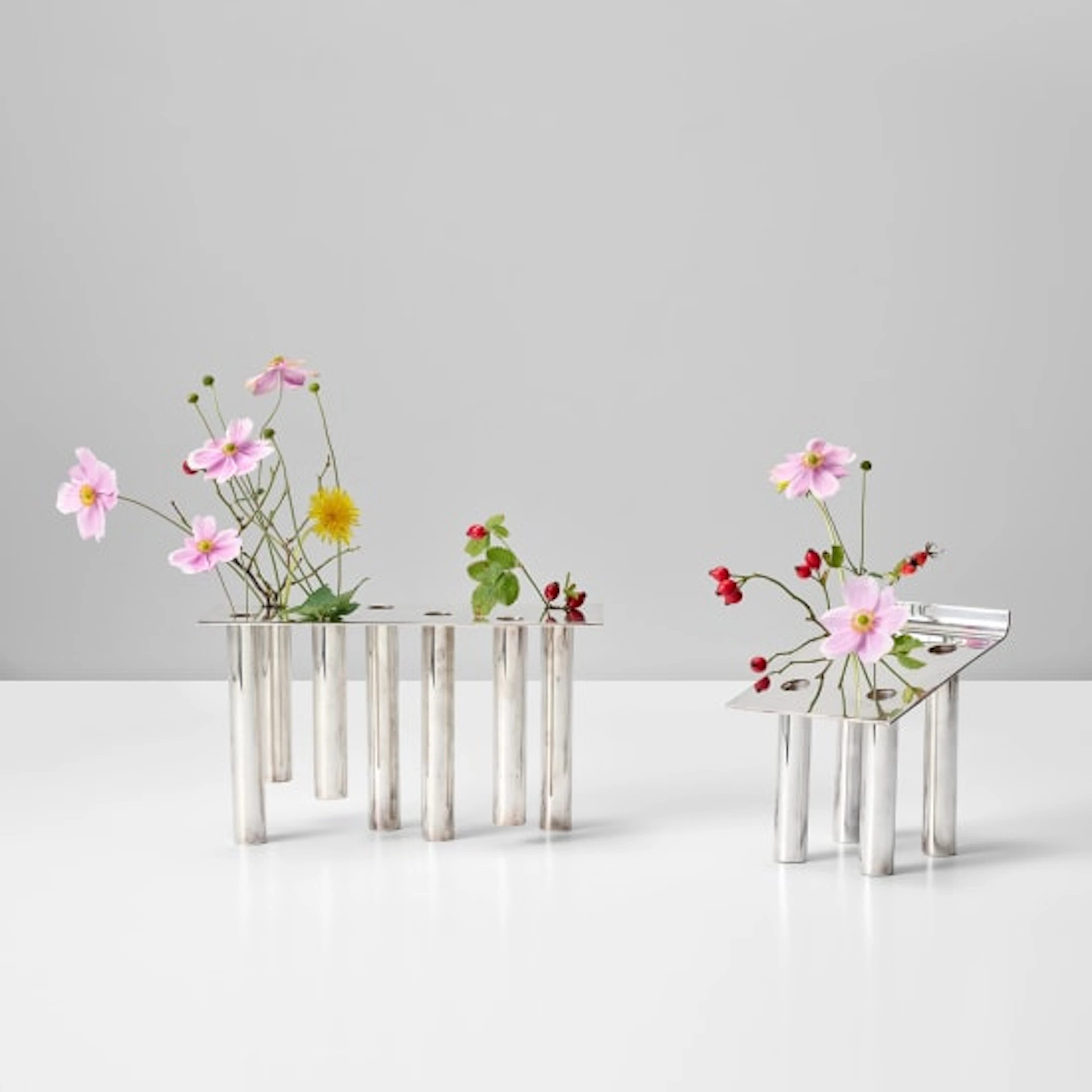 Gio Ponti - Two flower and candle holders (one prototype)