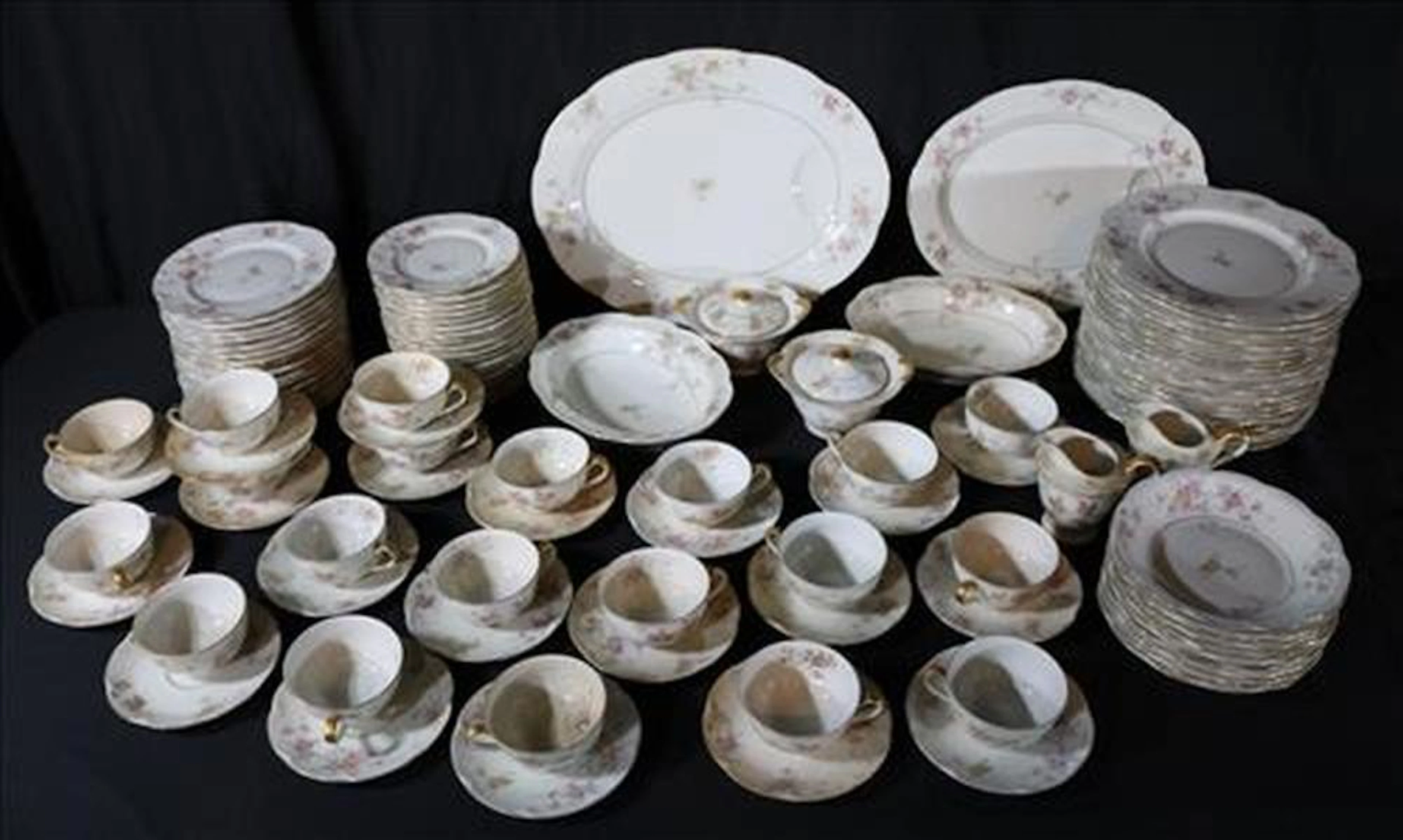 111 pieces of Theodore Haviland china