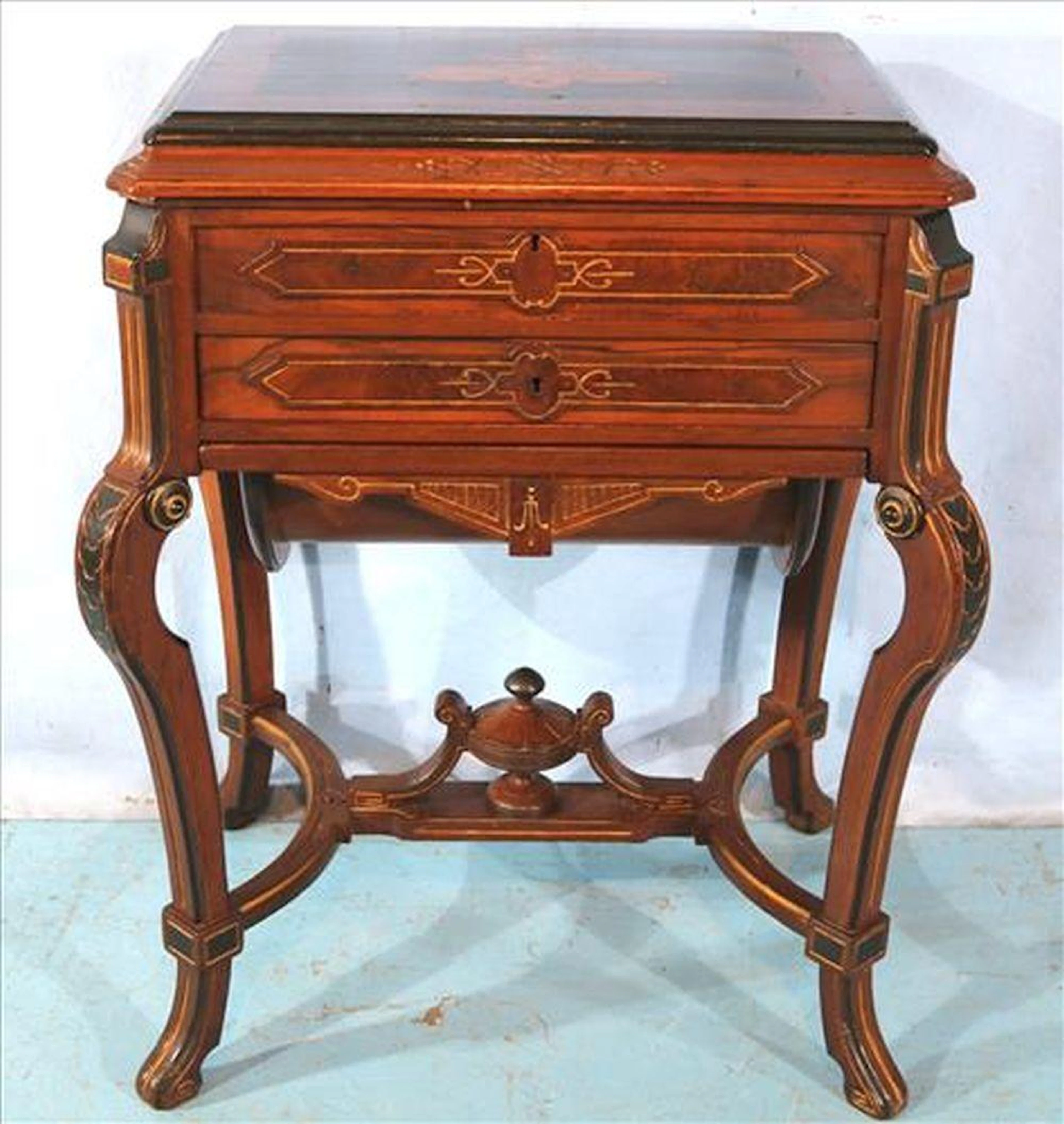 Rosewood Victorian sewing stand