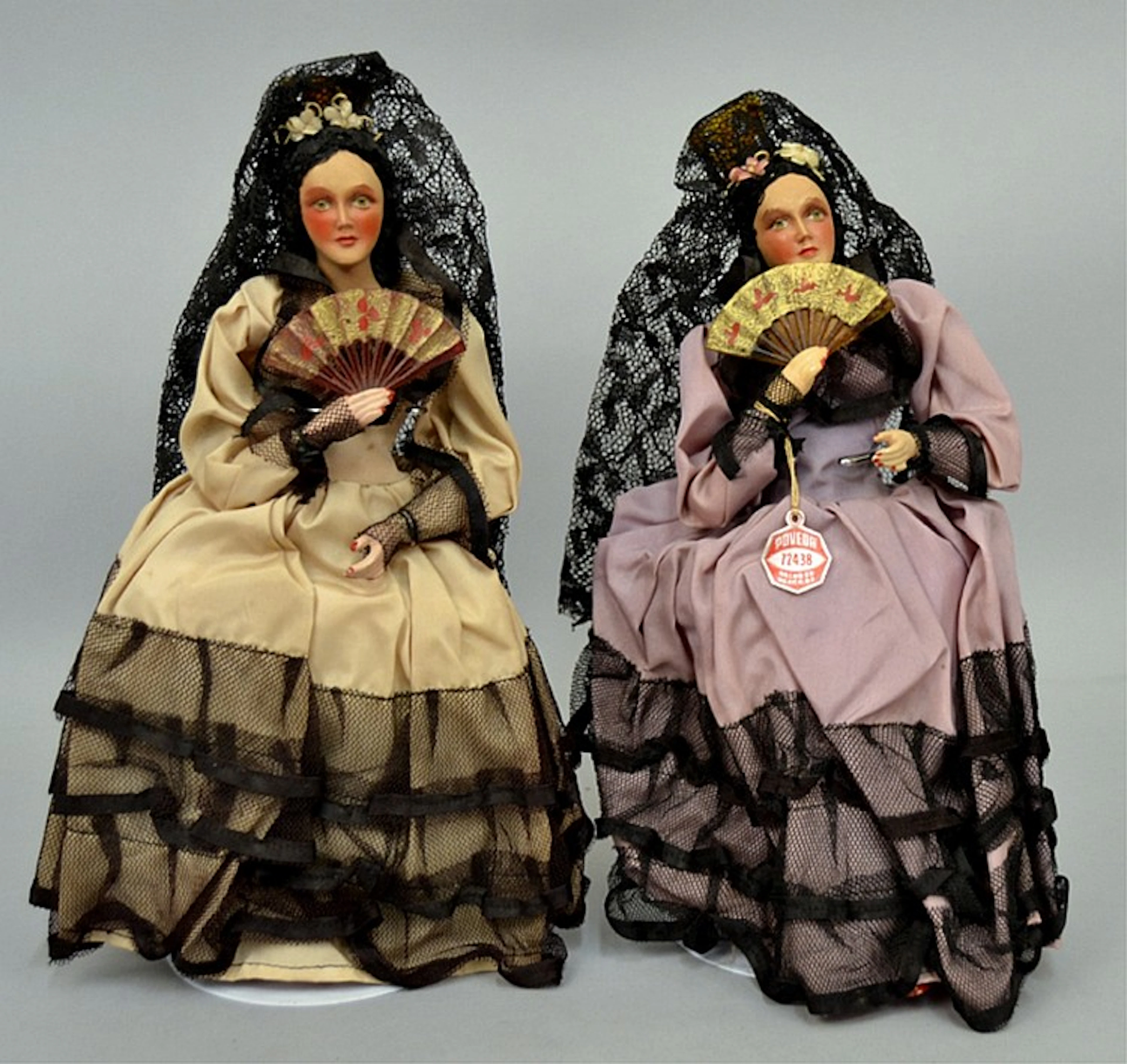 1930's-40's pair of Senorita dolls
