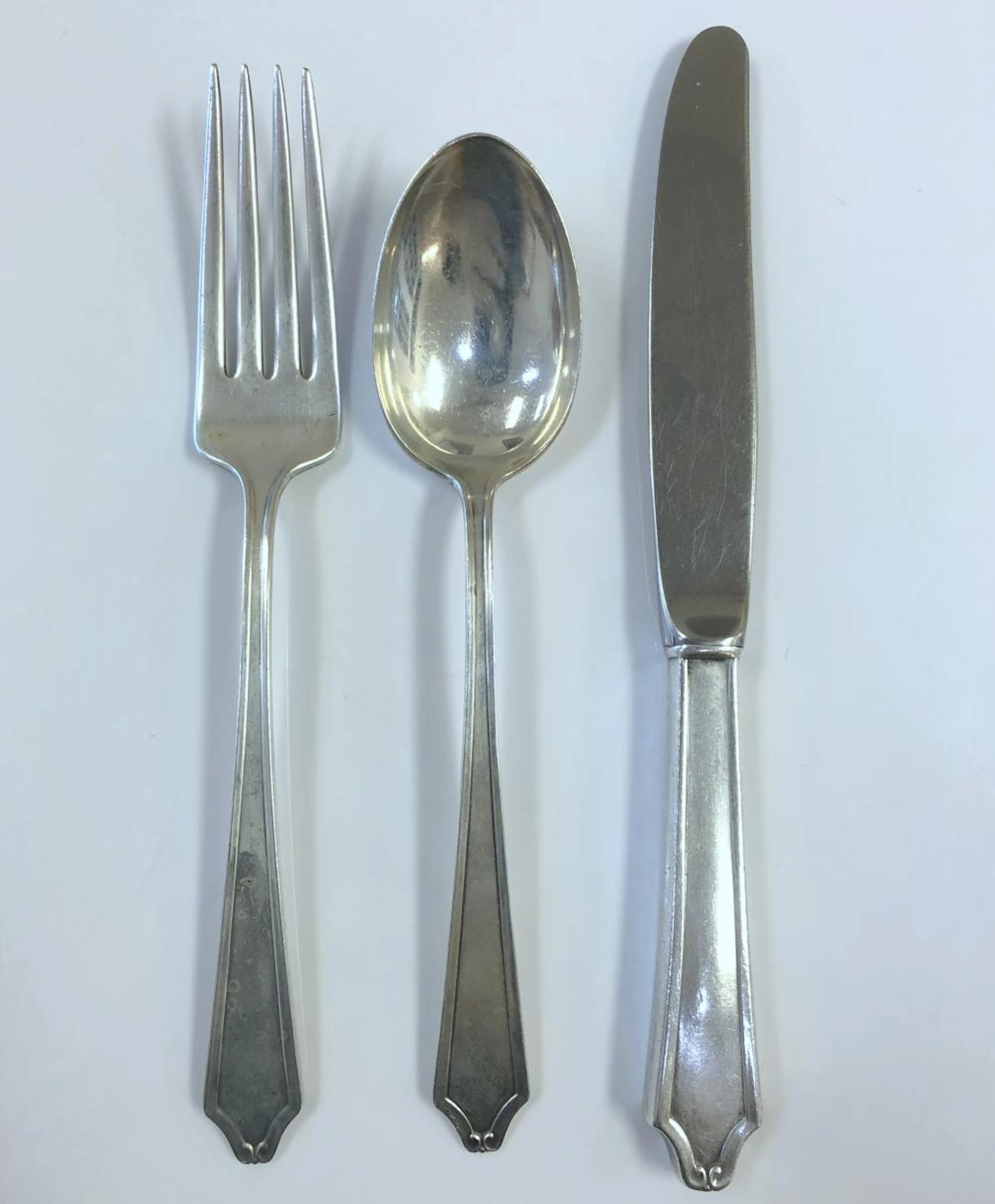 Three Piece International Minuet Youth Sterling Silver Place Set