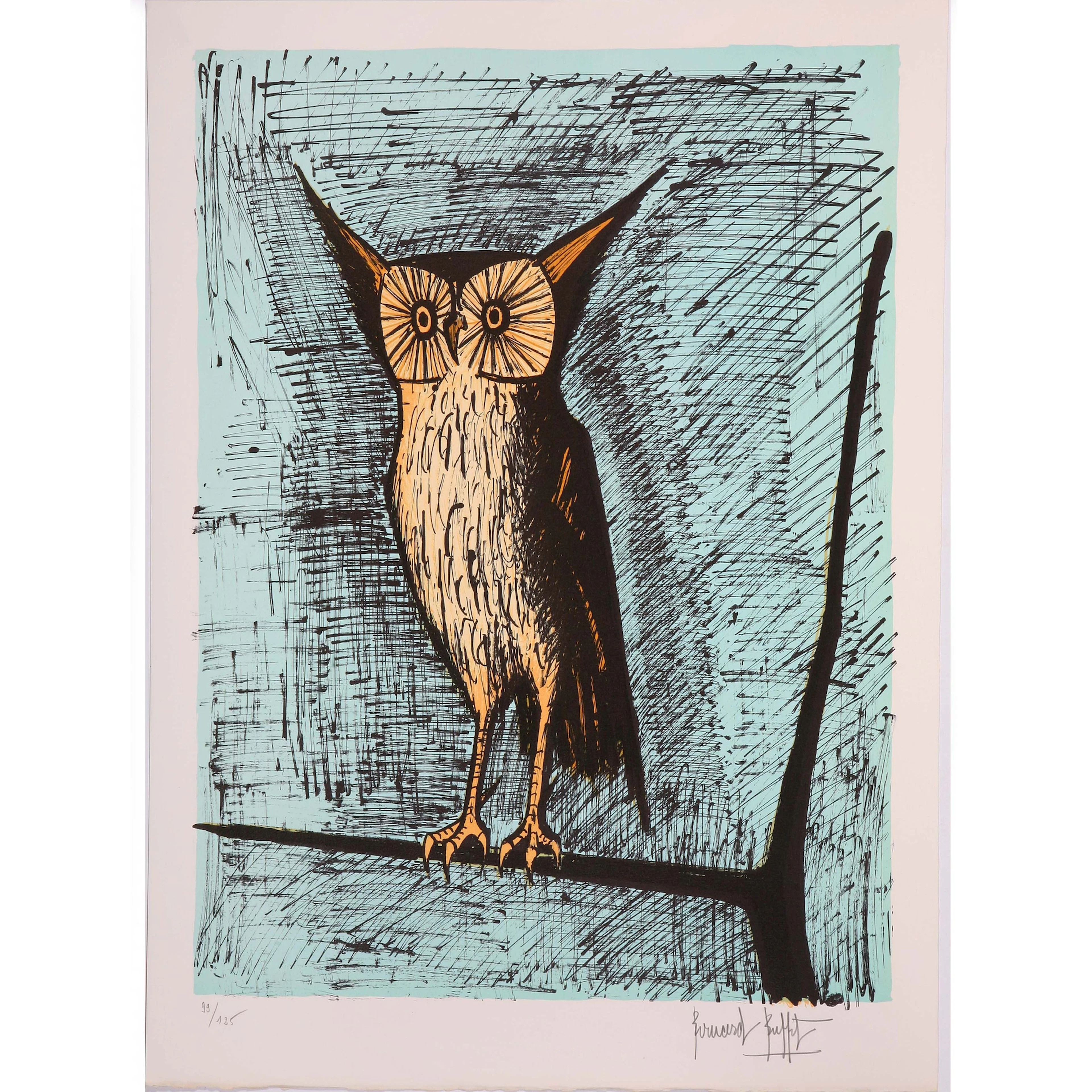 Bernard Buffet (1928-1999) Le hibou, 1982