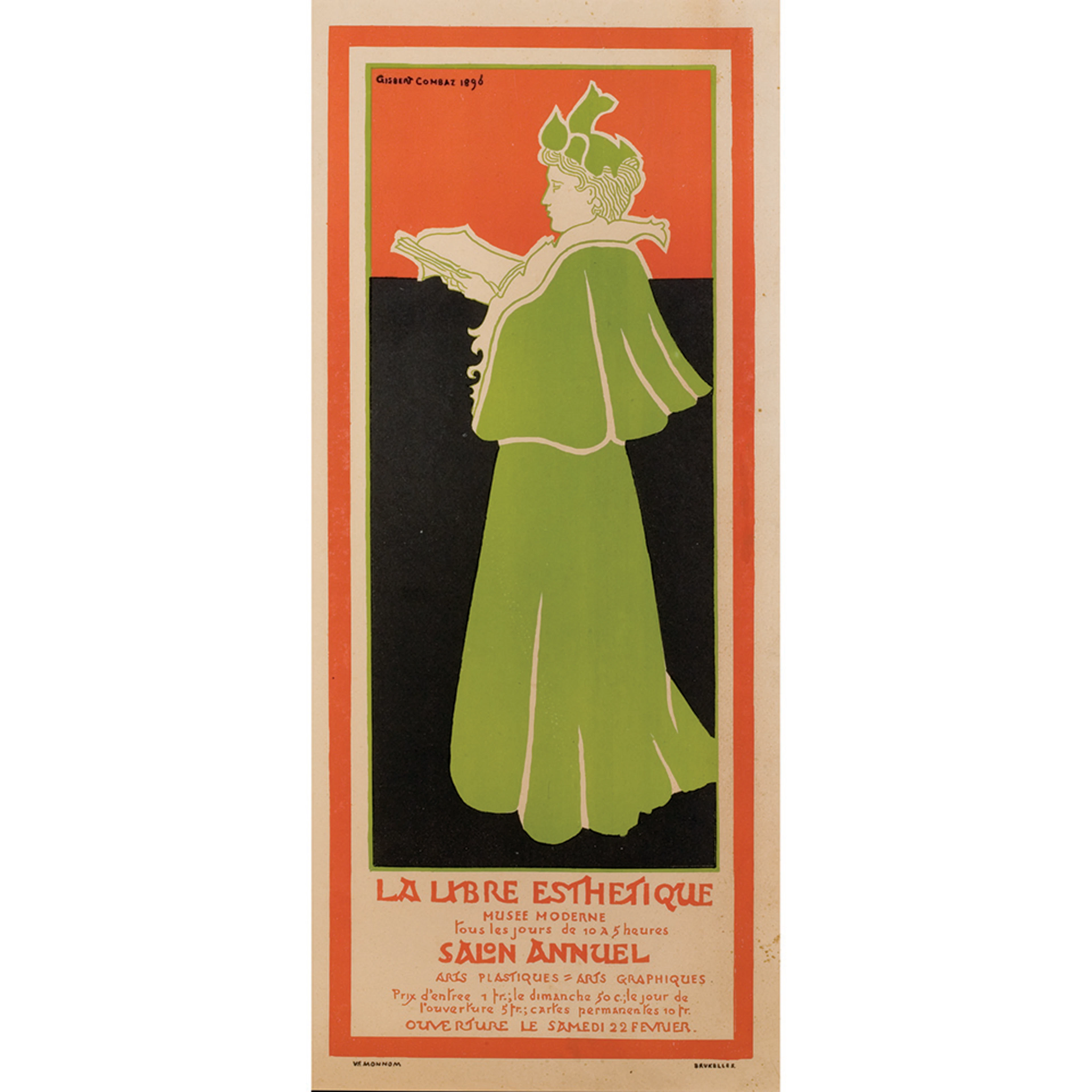 COMBAZ, Gisbert (Anvers 1869 - 1941 Bruxelles) LA LIBRE ESTHETIQUE