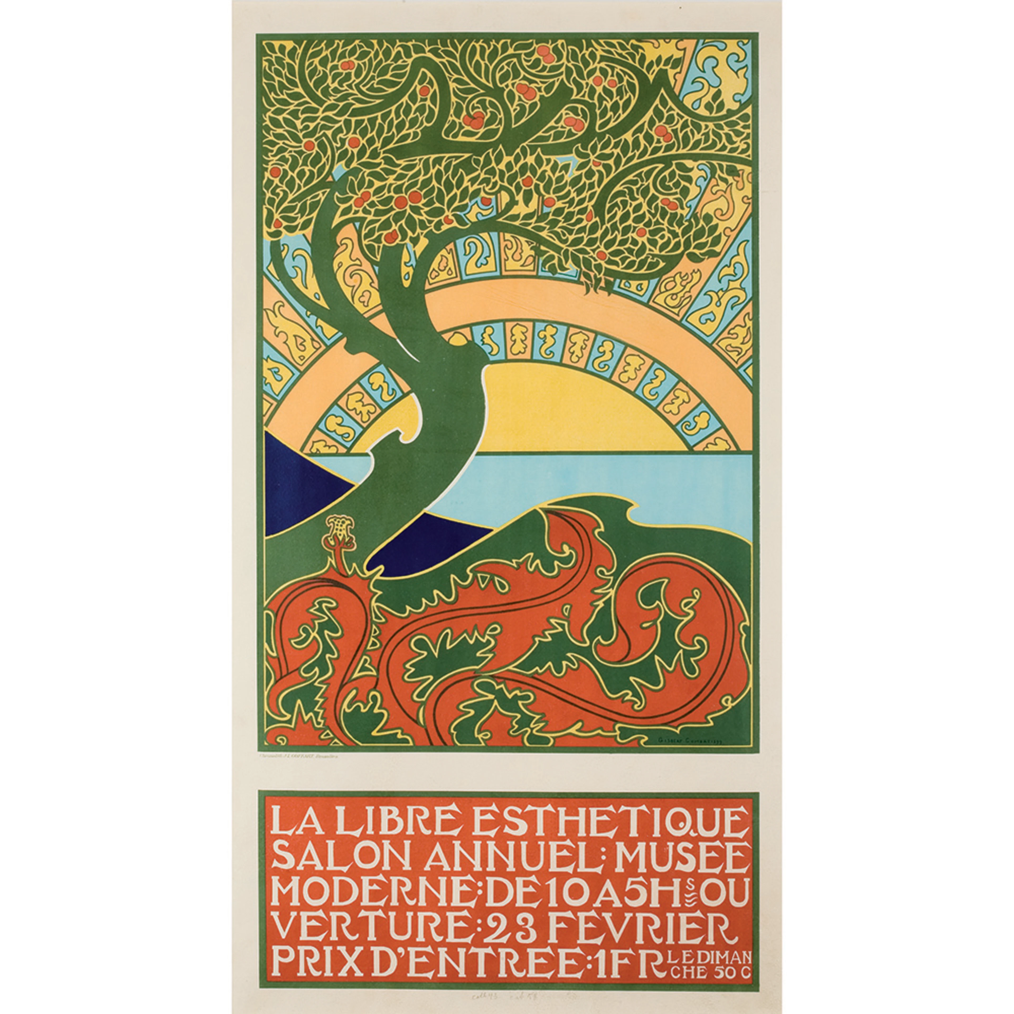 COMBAZ, Gisbert (Anvers 1869 - 1941 Bruxelles) LA LIBRE ESTHETIQUE