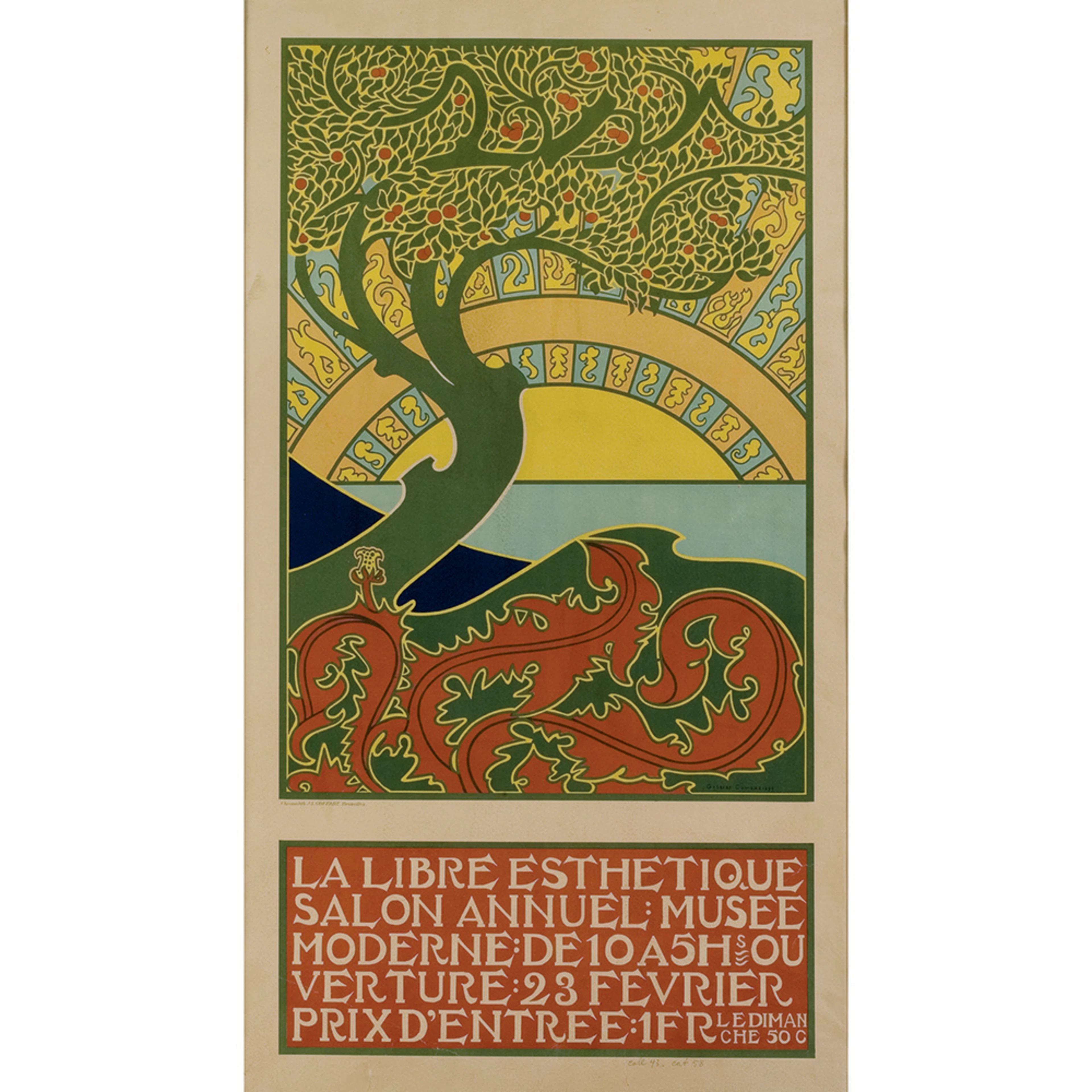 COMBAZ, Gisbert (Anvers 1869 - 1941 Bruxelles) LA LIBRE ESTHETIQUE