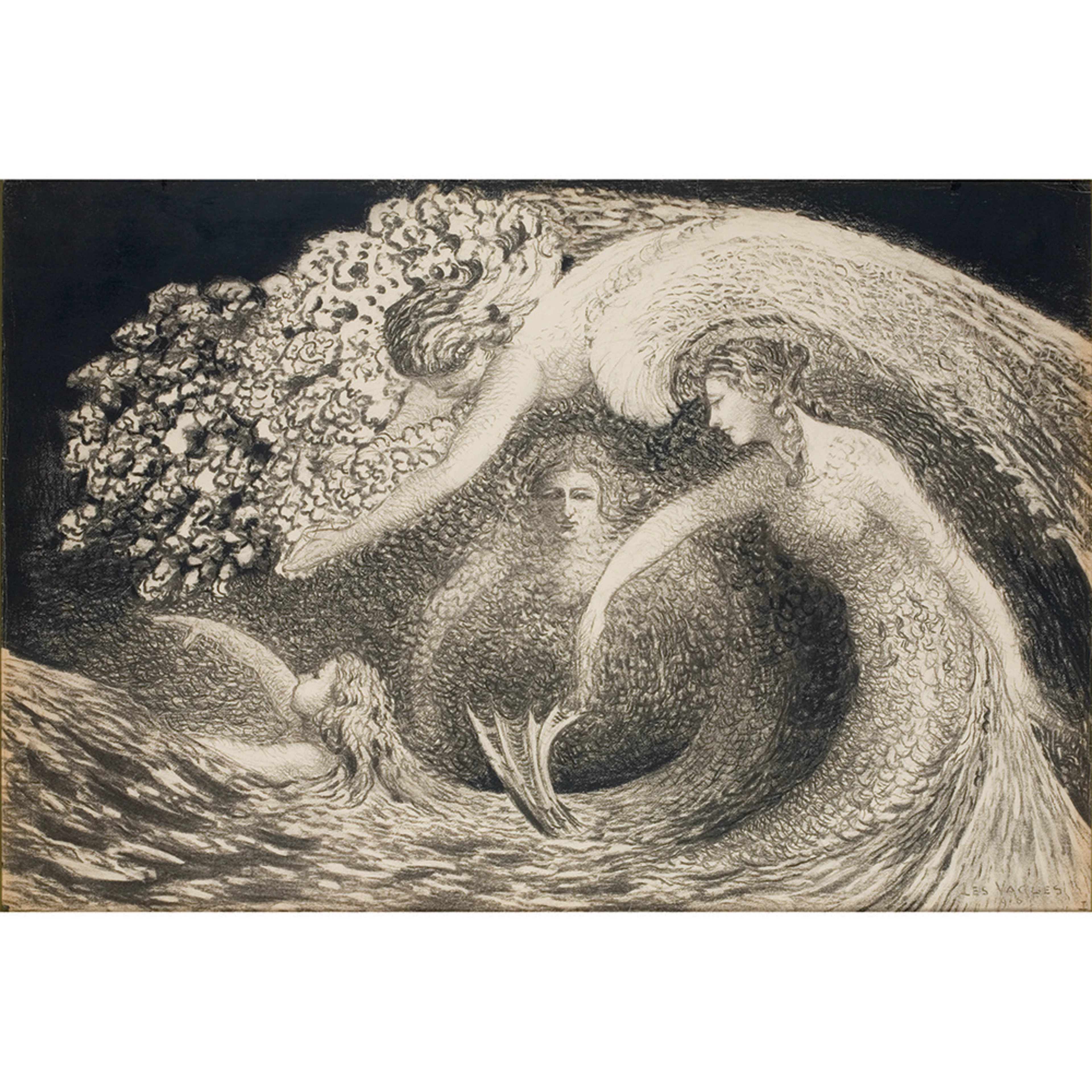 COMBAZ, Gisbert (Anvers 1869 - 1941 Bruxelles) LA VAGUE