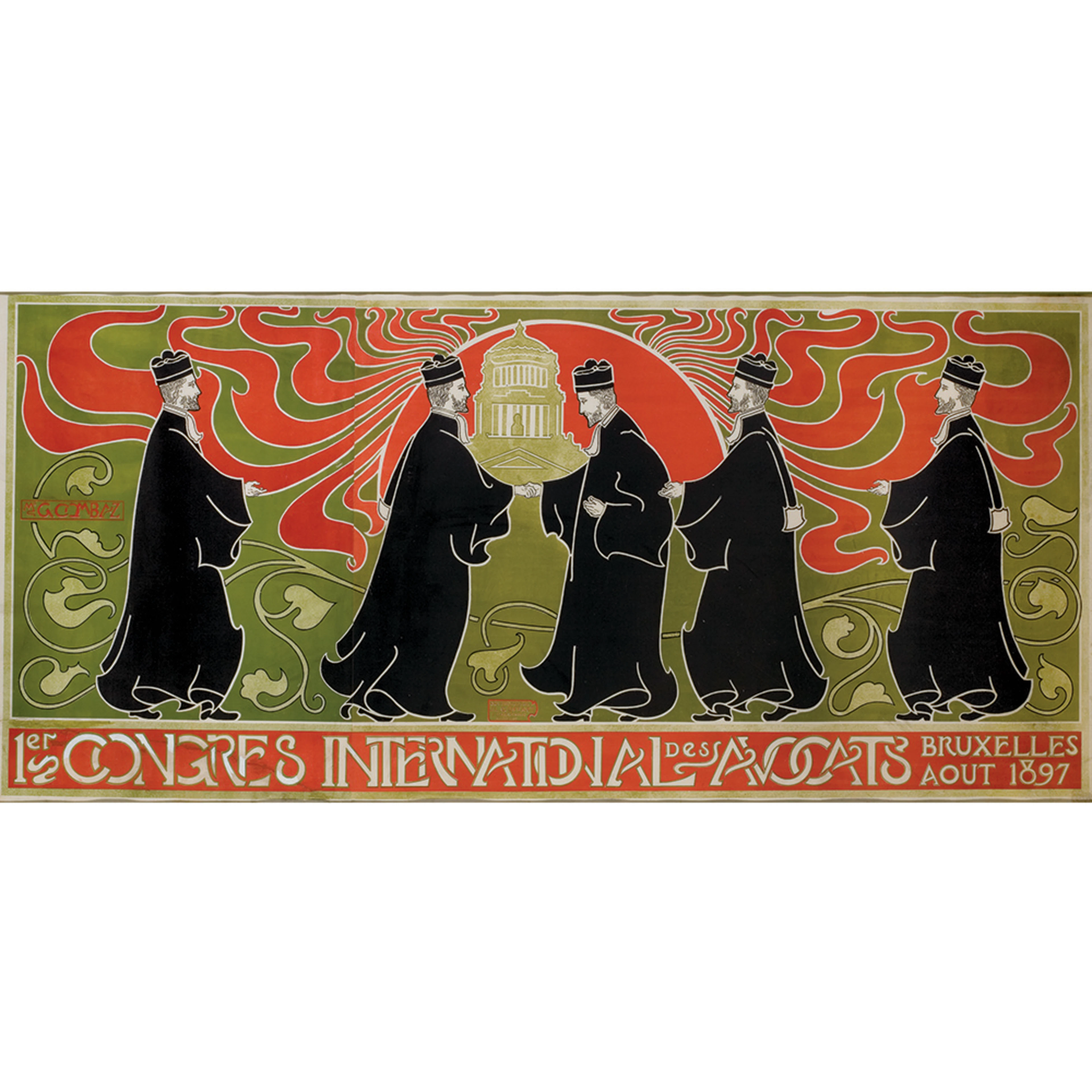 COMBAZ, Gisbert (Anvers 1869 - 1941 Bruxelles) PREMIER CONGRÈS INTERNATIONAL