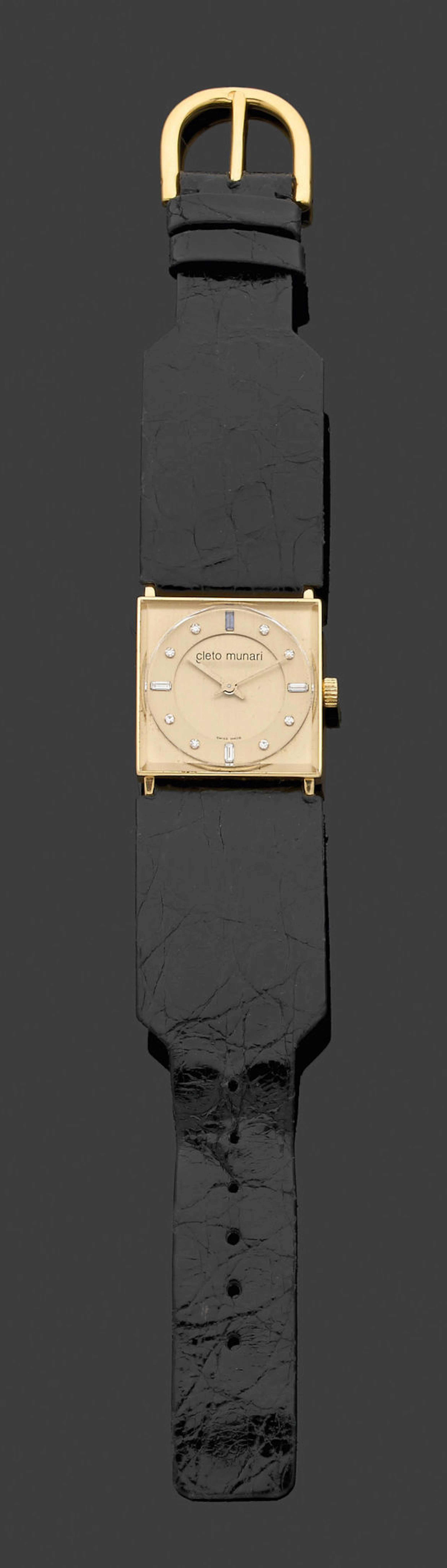 ARATA ISOZAKI, né en 1931 Montre-bracelet de dame en or ornée de onze