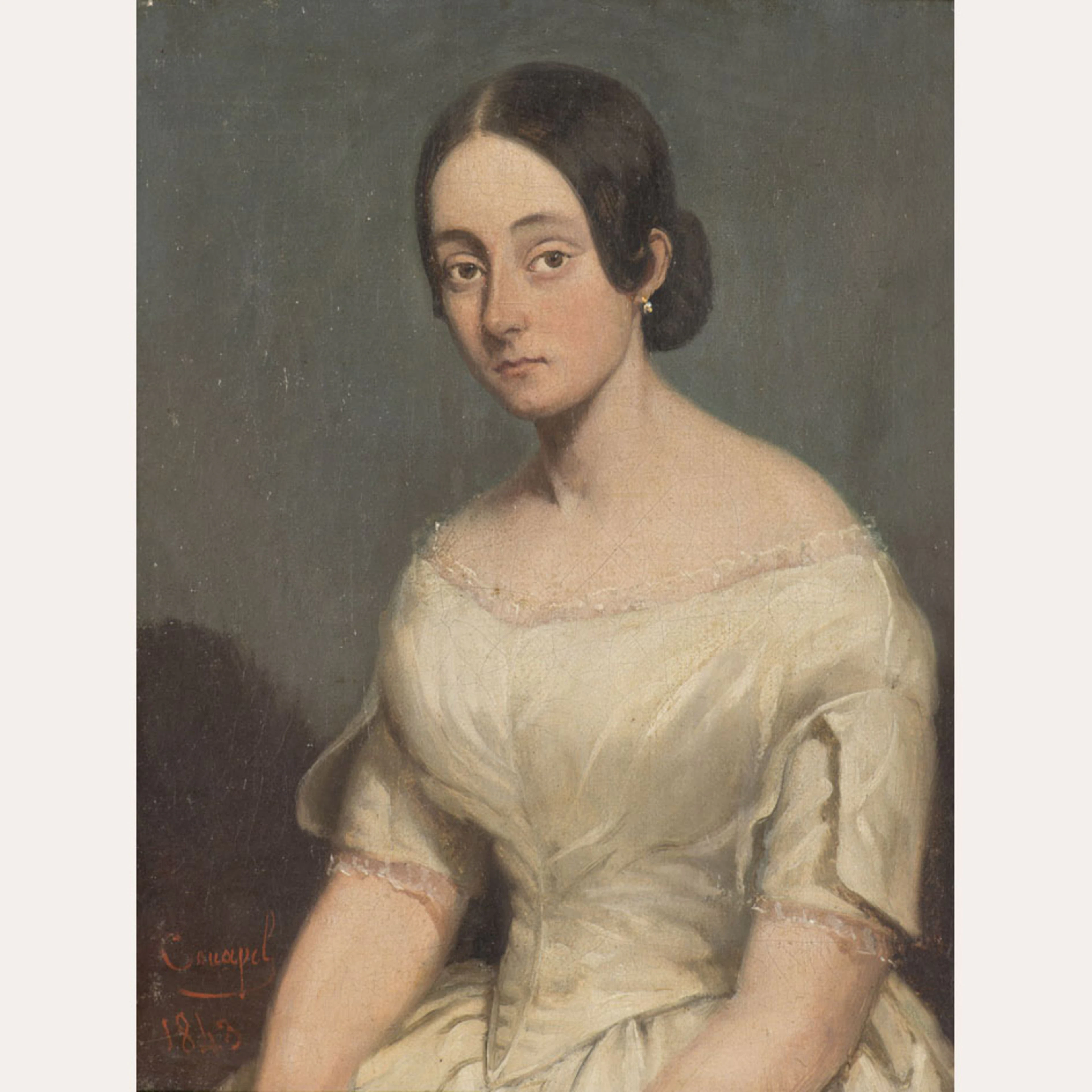 École Française du XIXe siècle, COUAPEL Portrait de la ballerine Marie Taglioni