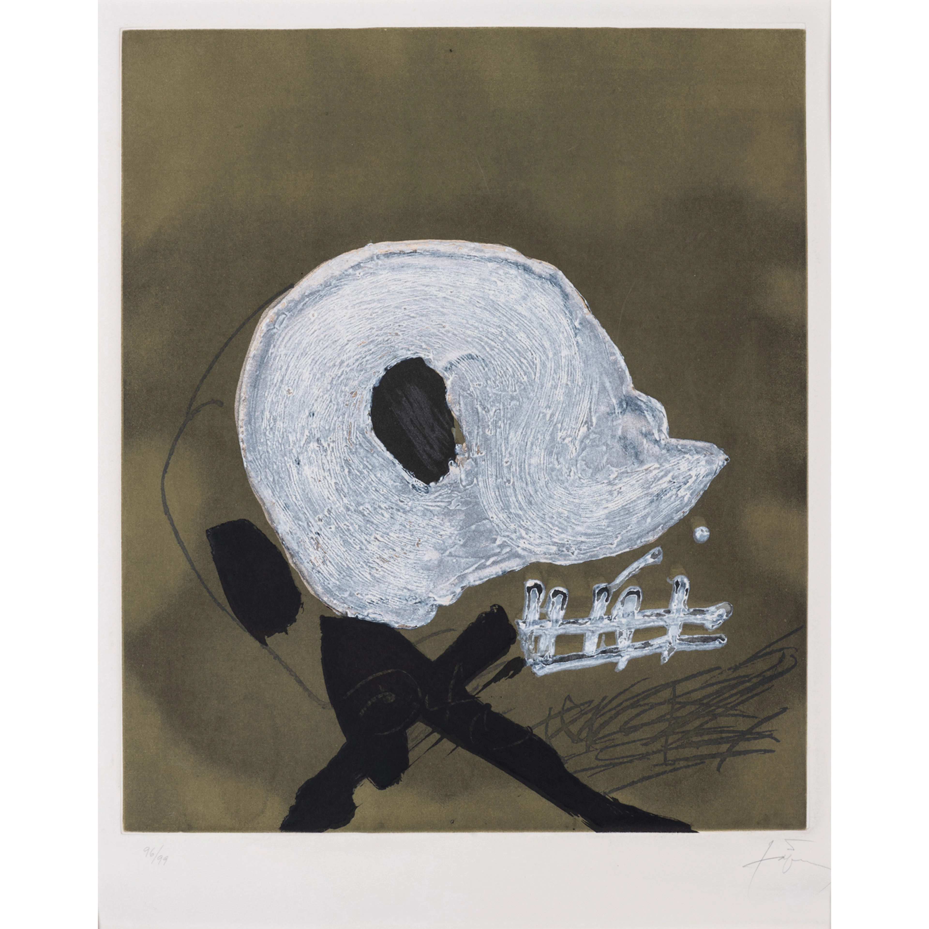 Antoni Tapiès (1923-2012) Blanc central - 1982