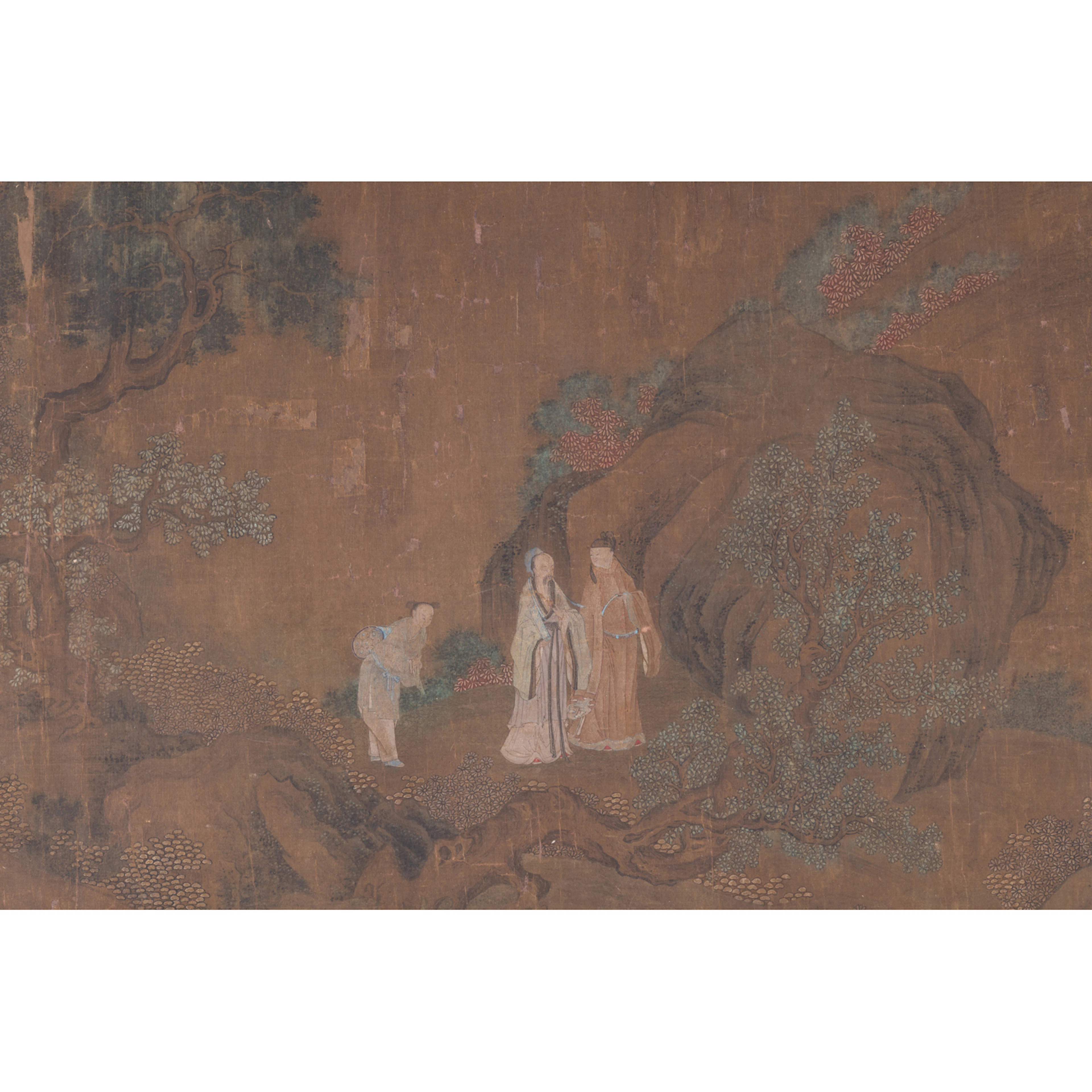 CHINE - XVIIIe siècle Encre sur soie