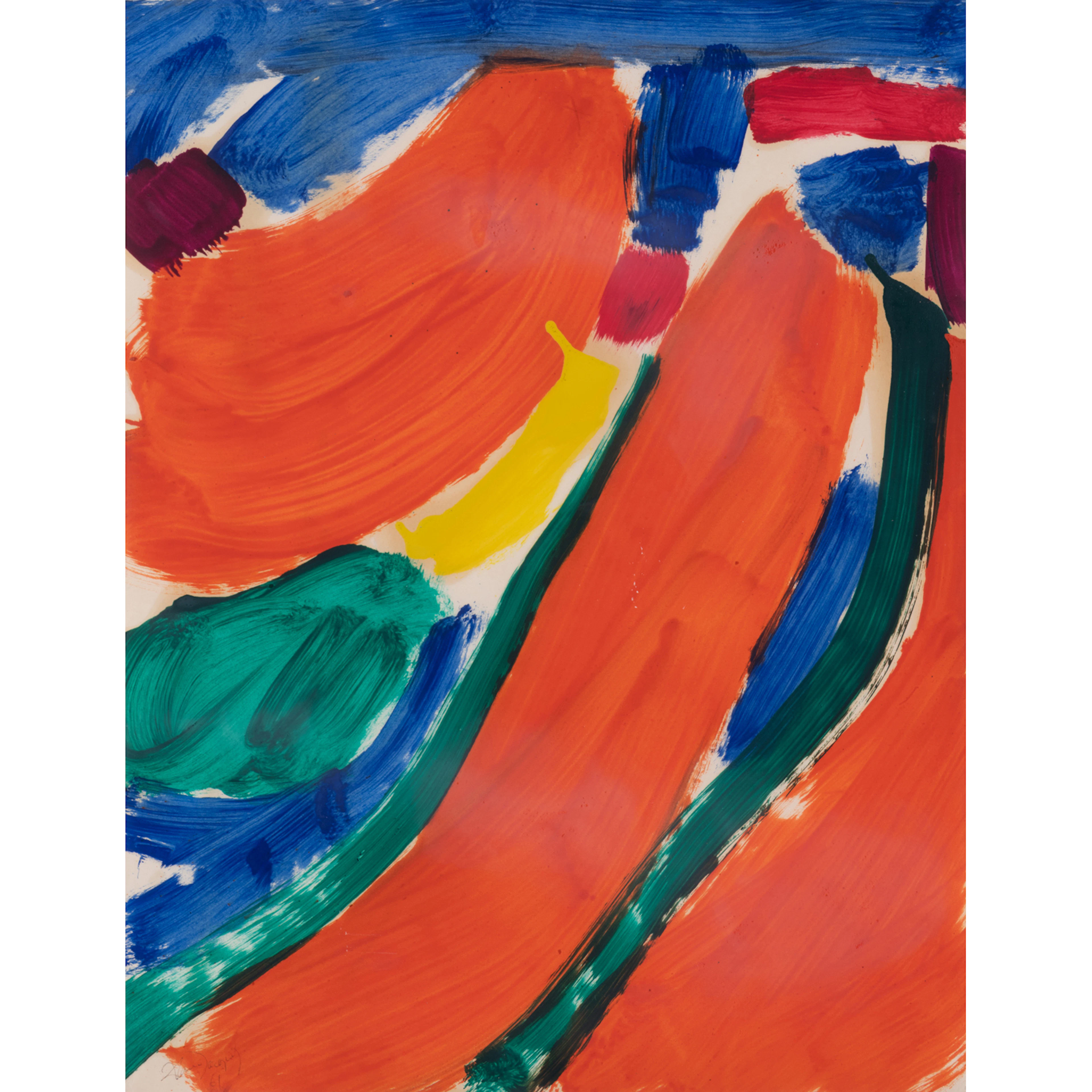 ƒ Alain Jacquet (1939-2008) Composition, 1961