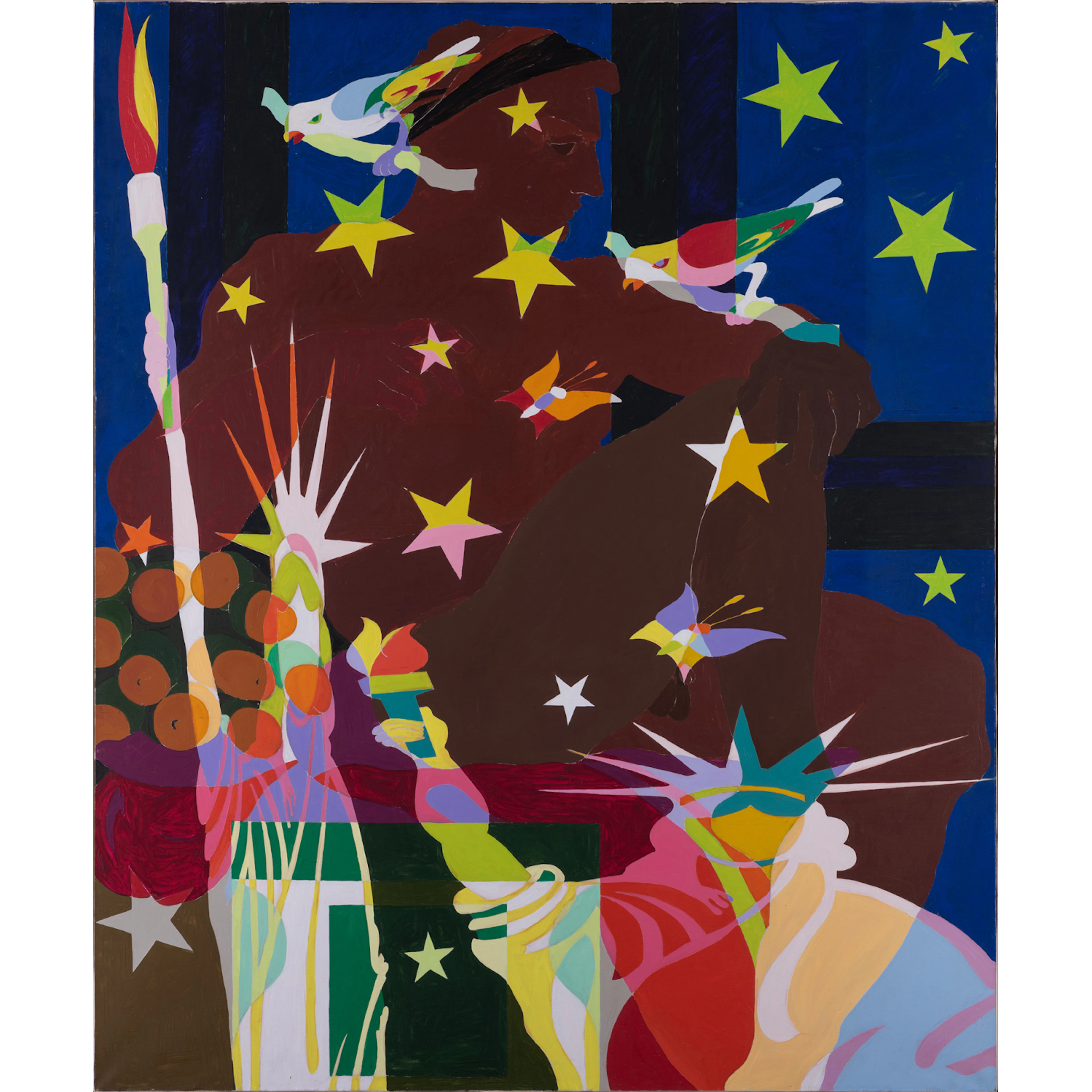 ƒ Alain Jacquet (1939-2008) Camouflage Michel Ange, "Sixtine chapel" V, 1963