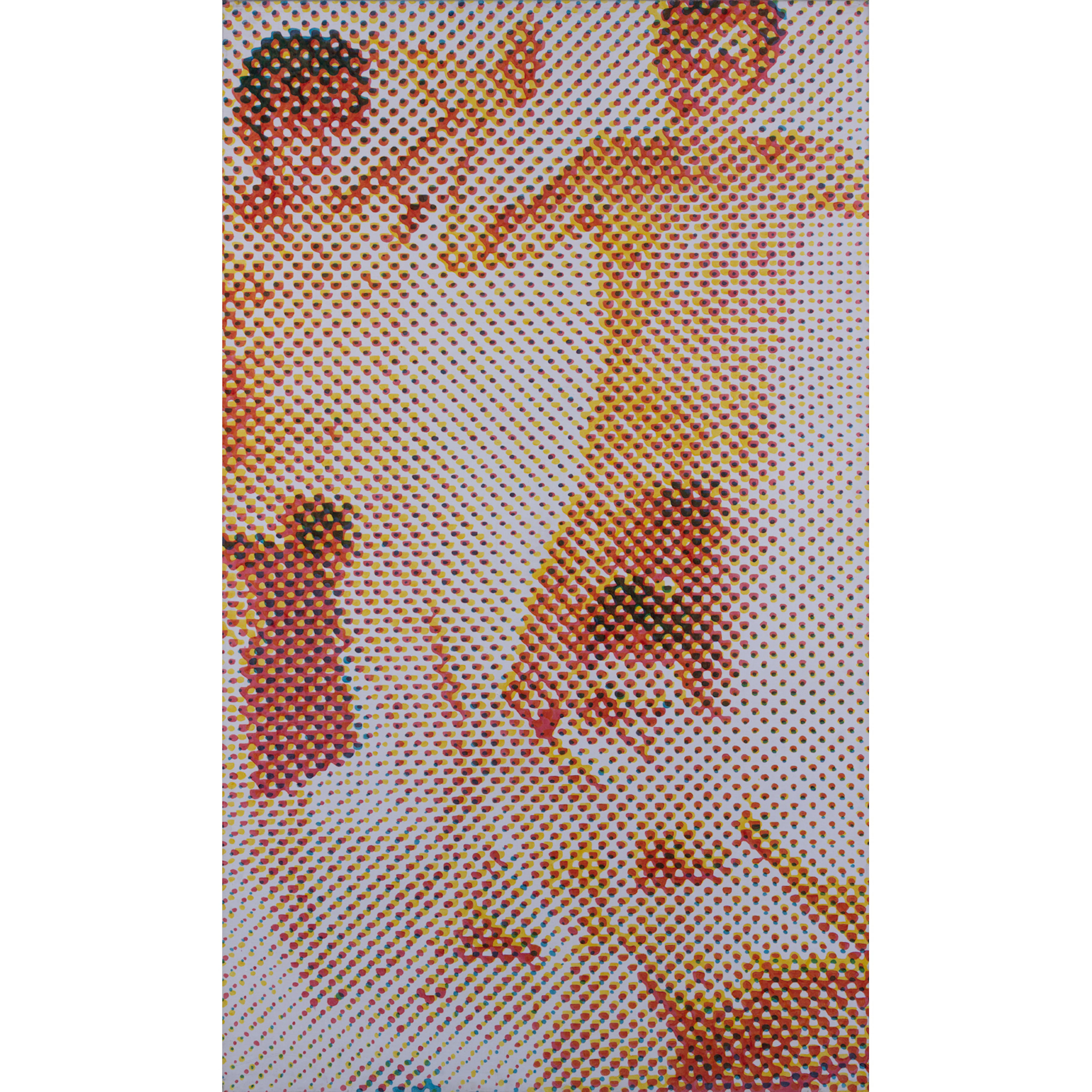 ƒ Alain Jacquet (1939-2008) Détail des Demoiselles, 1967