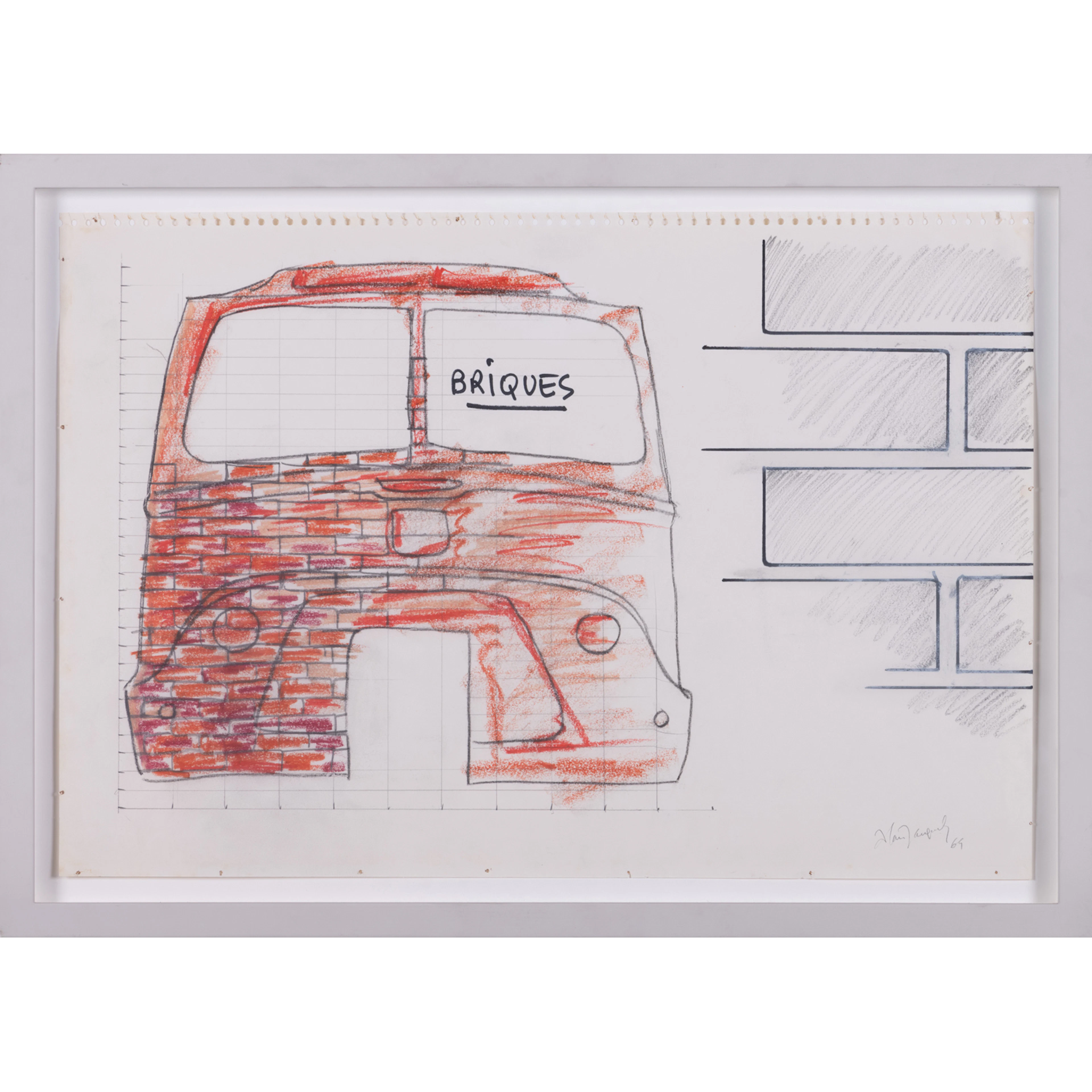 ƒ Alain Jacquet (1939-2008) Estafette Renault, 1969