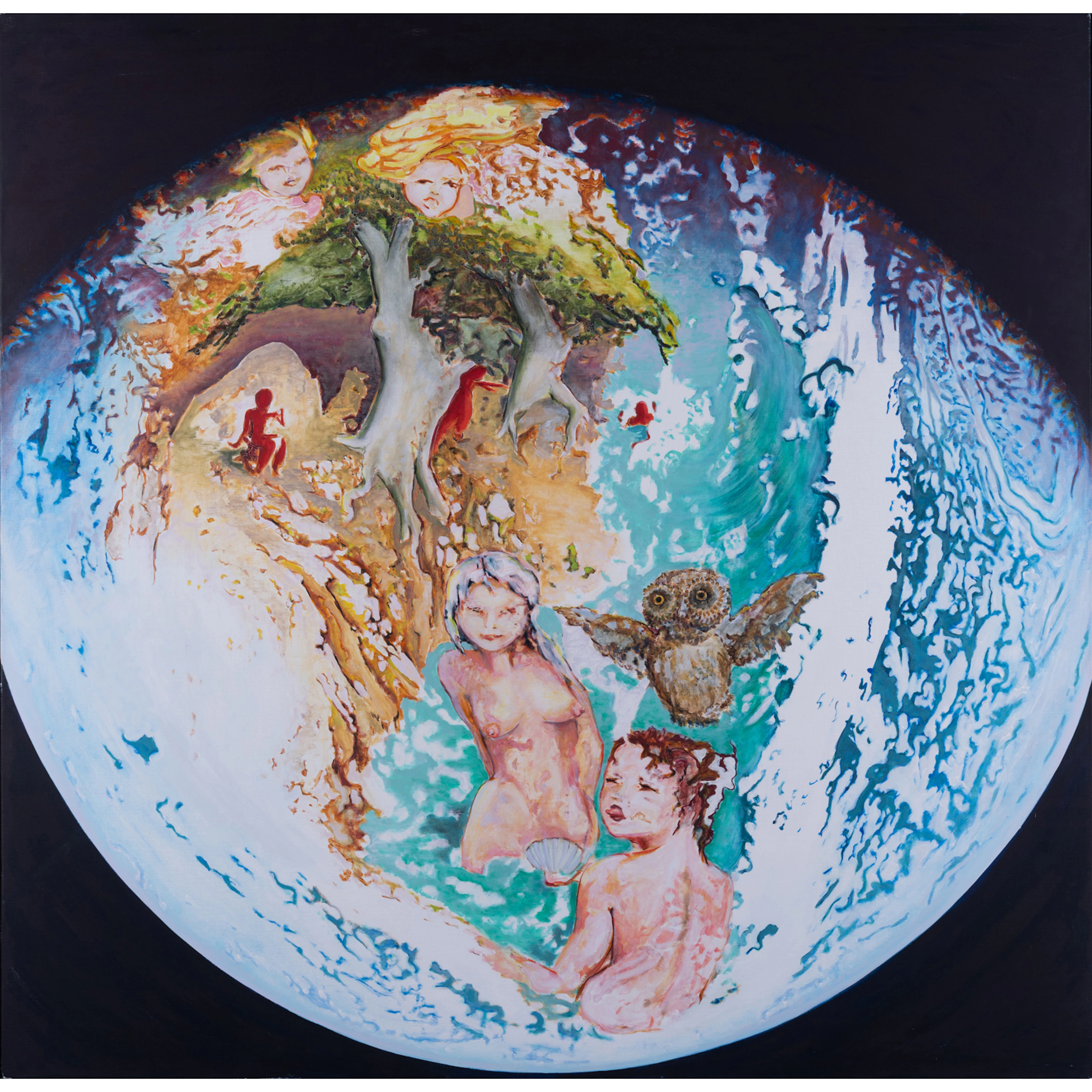 ƒ Alain Jacquet (1939-2008) Charlotte et Caroline, 1987