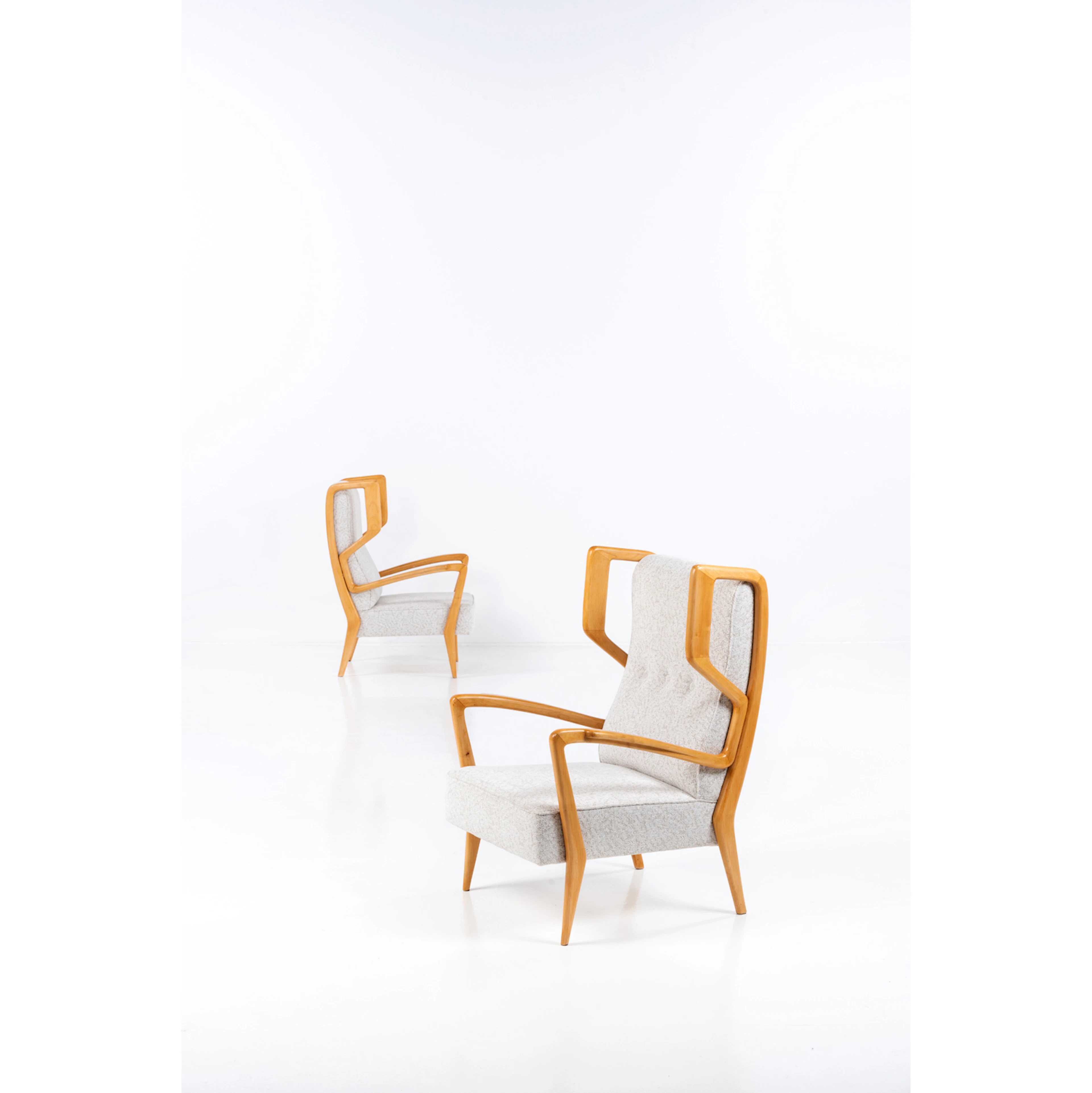 Orlando Orlandi, dit "Duccio" (1917-2012)  Paire de fauteuils