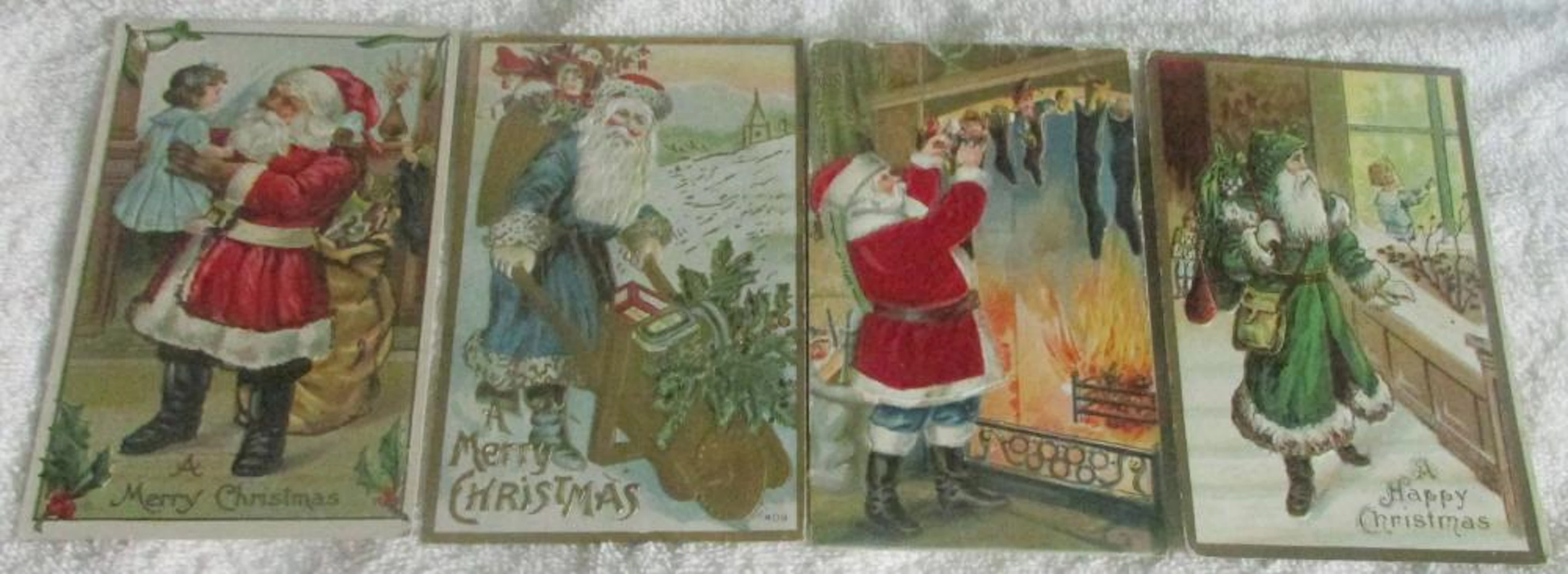 (16) Vintage Postcards Santa African-American Political Coca-Cola