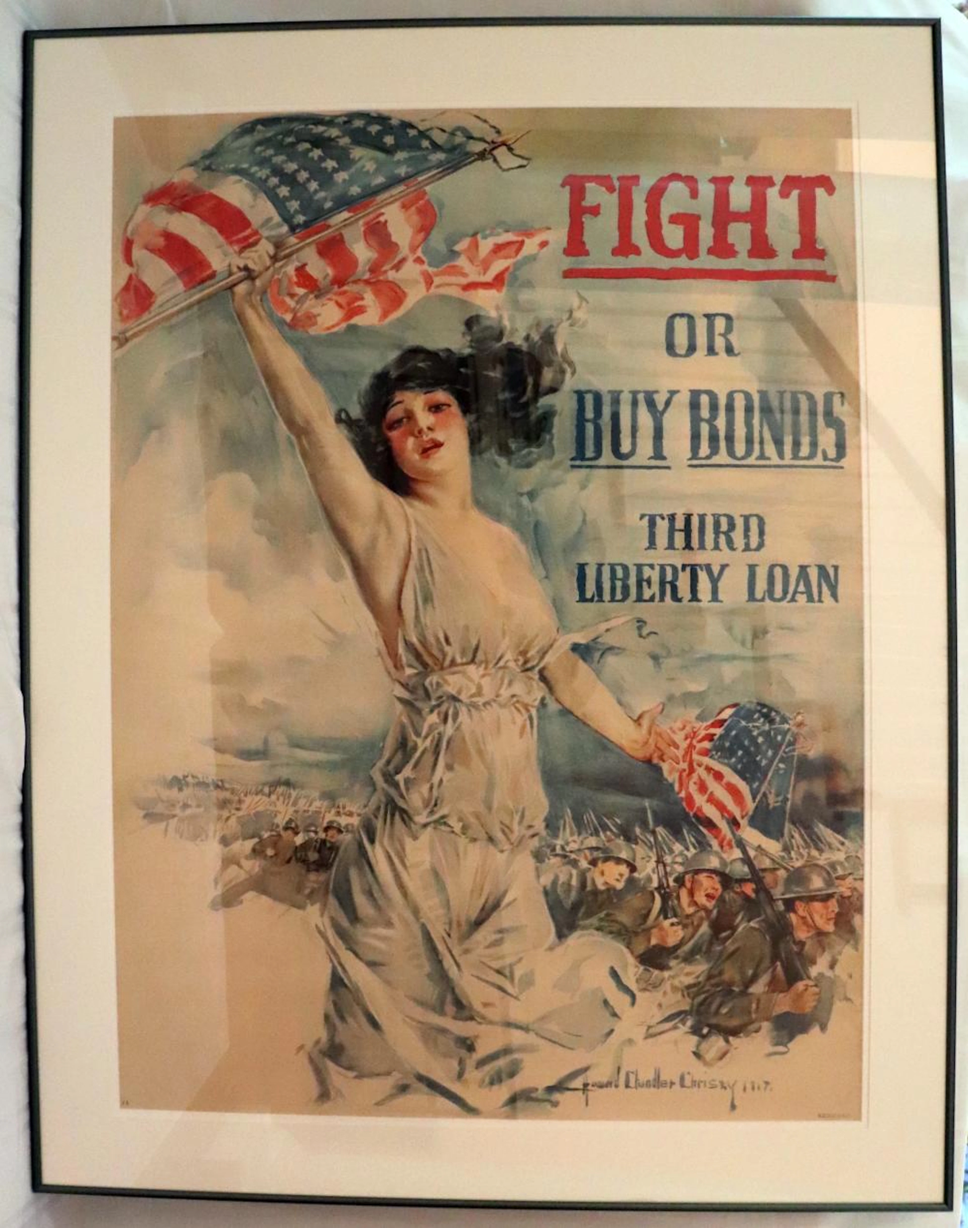 WWI Fight or Buy Bonds Third Liberty Loan Poster