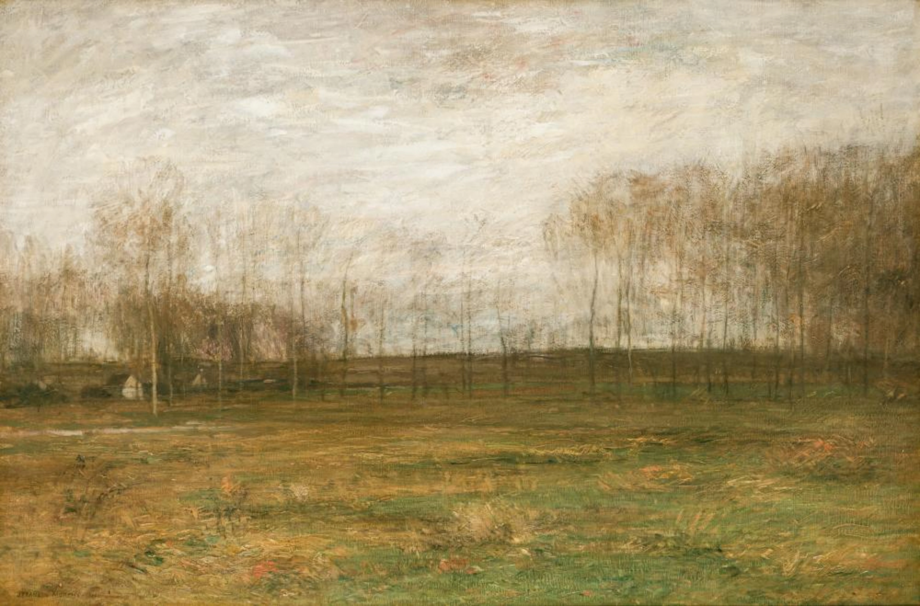 JOHN FRANCIS MURPHY, American (1853-1921), Early Spring, oil on canvas, signed and dated lower left "J. Francis Murphy 1901", 24 1/4...