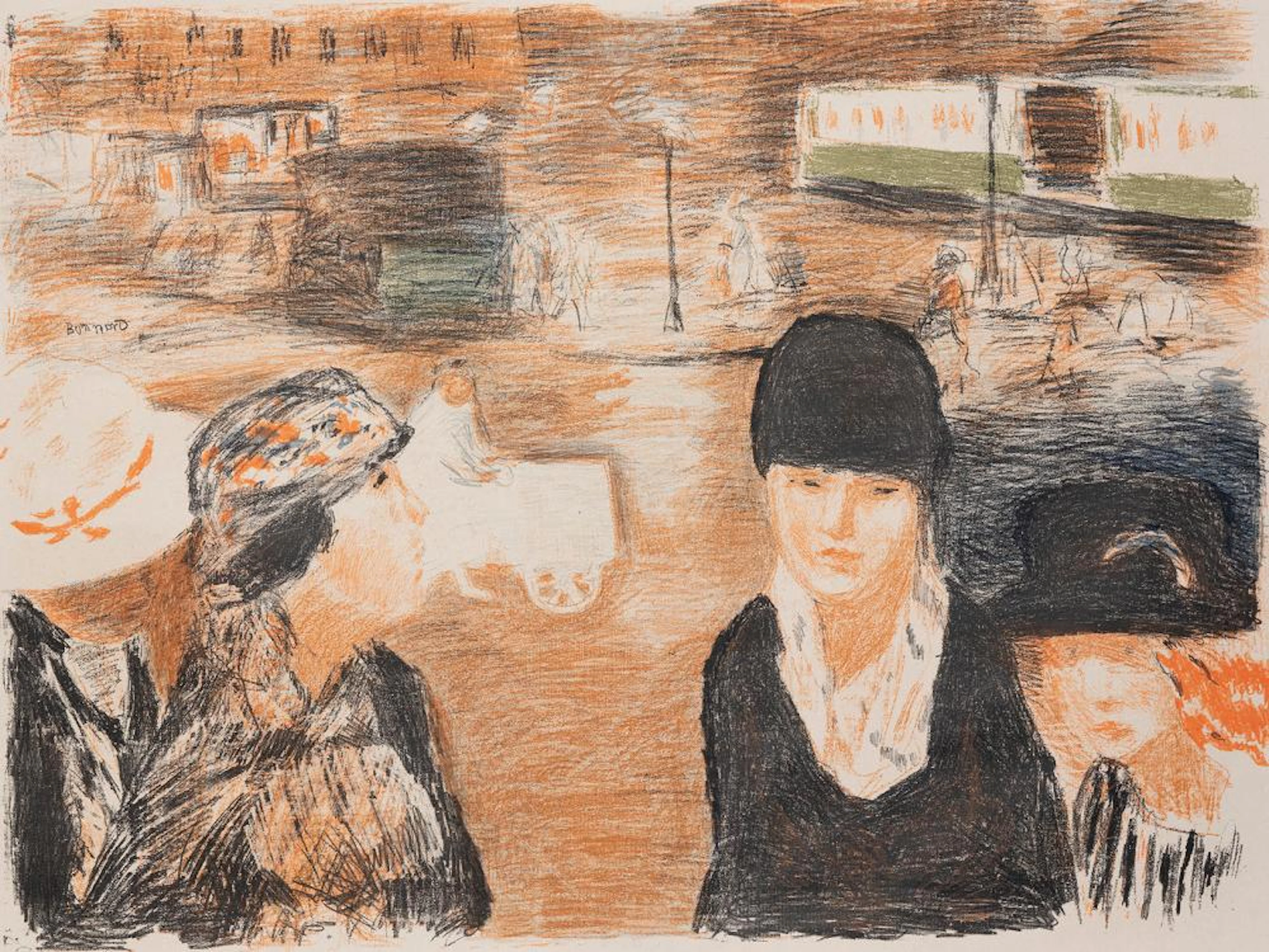 PIERRE BONNARD - Untitled - Street Scene