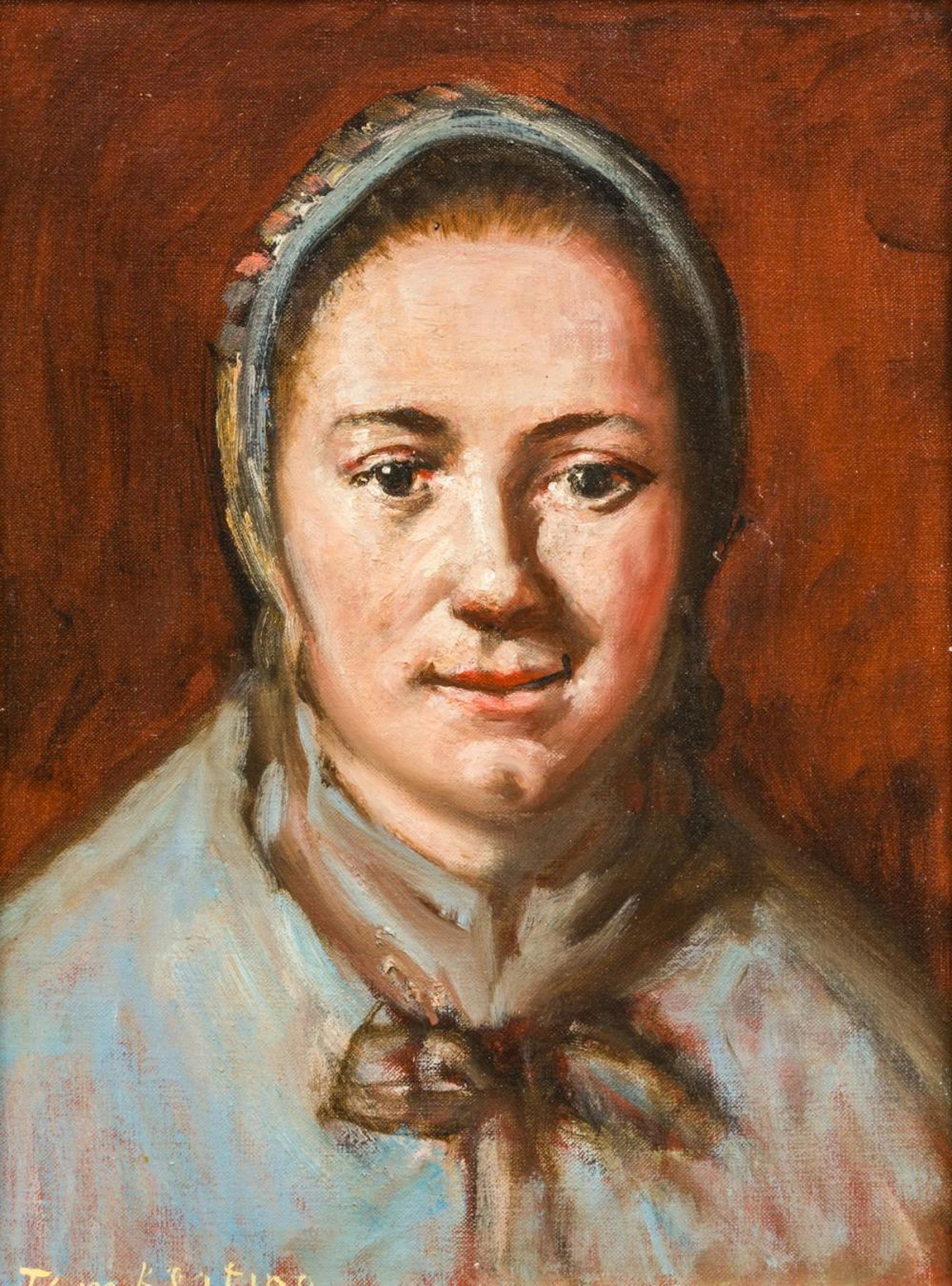 TOM KEATING (1917-1984) British (AR) Portrait Oil on canvas, signed, framed