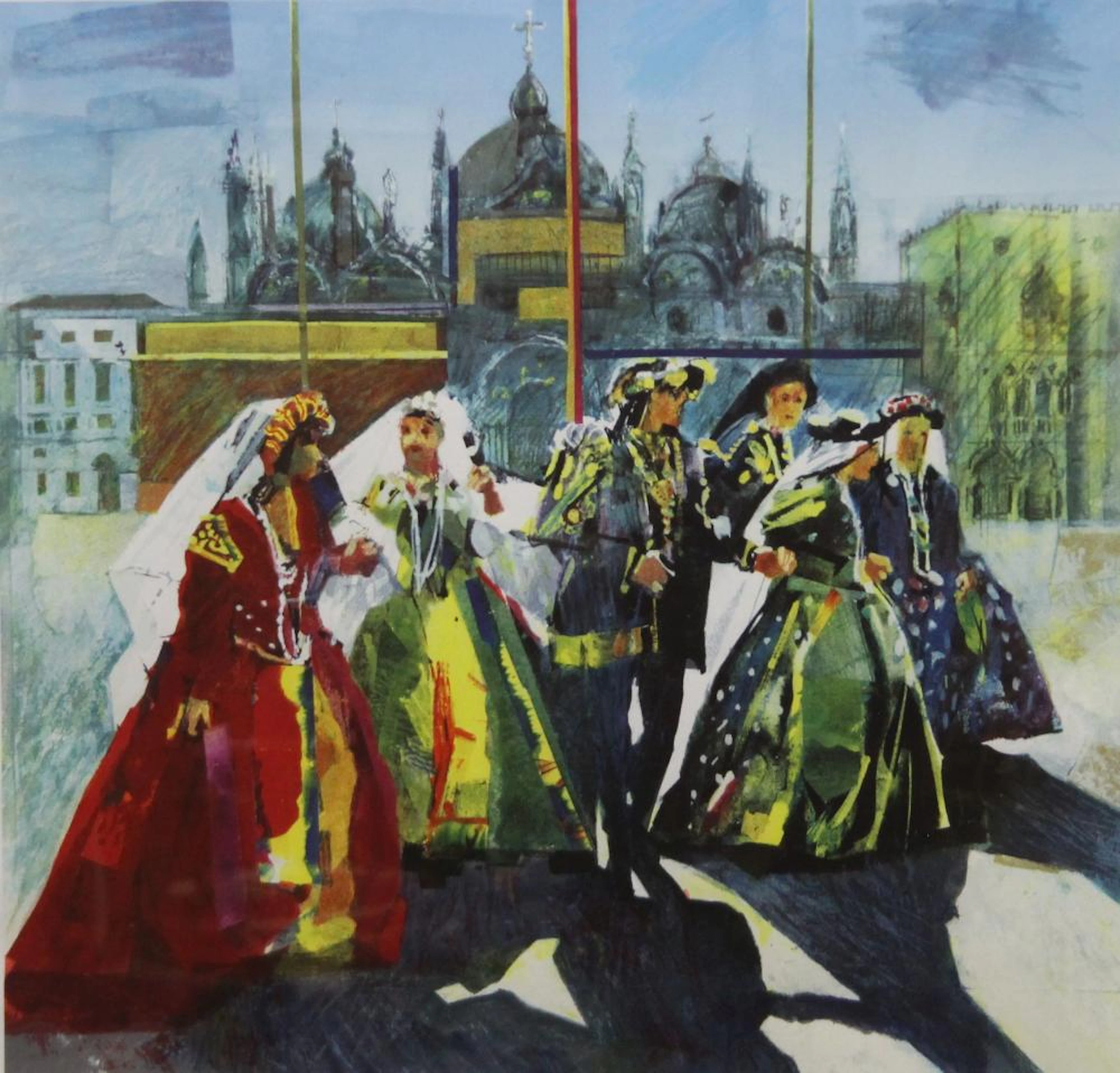 STAN SMITH, Carnival in Venice, limited edition print, signed in pencil to