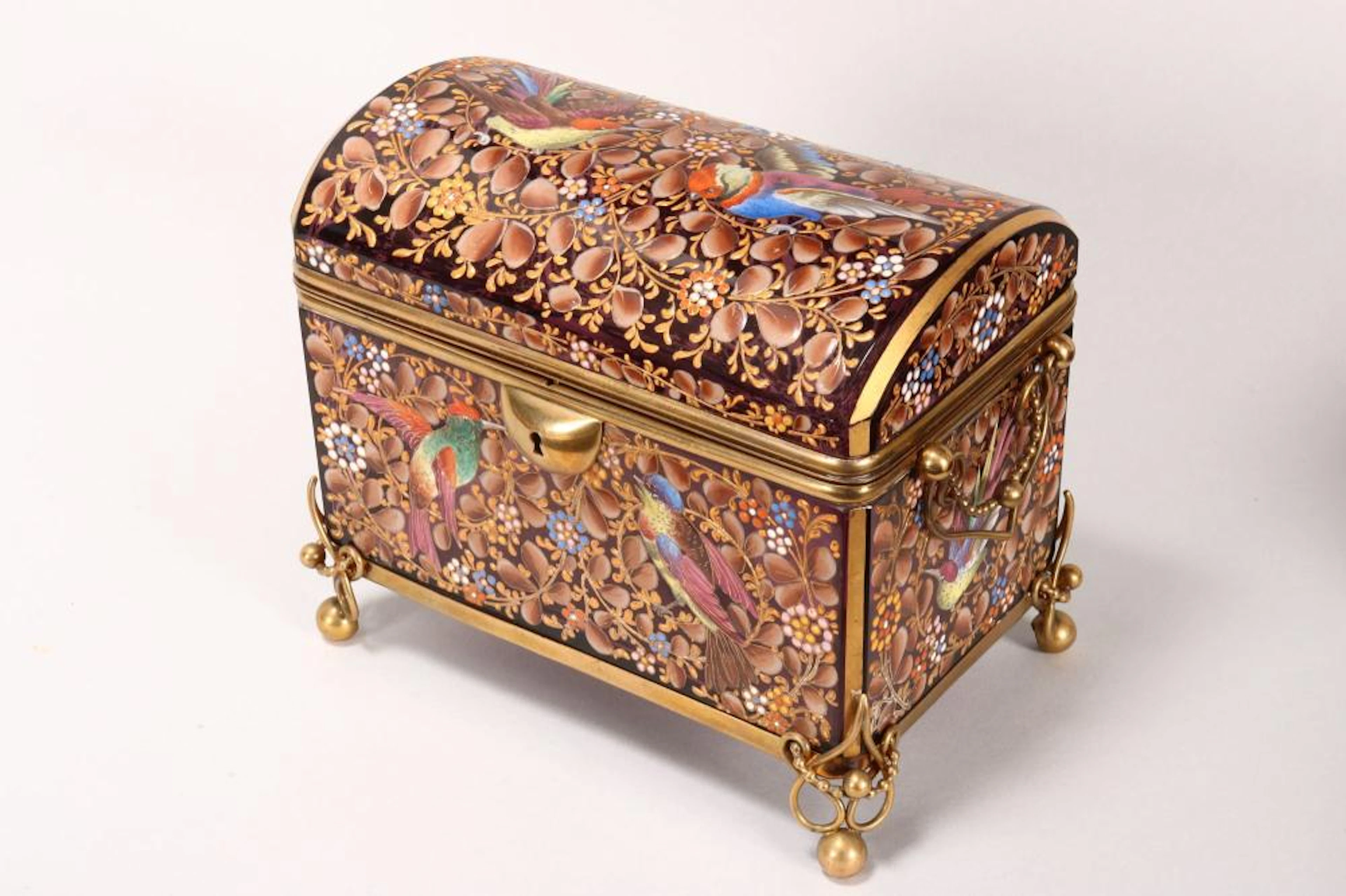 Delightful 19th Century Moser Glass Jewellery