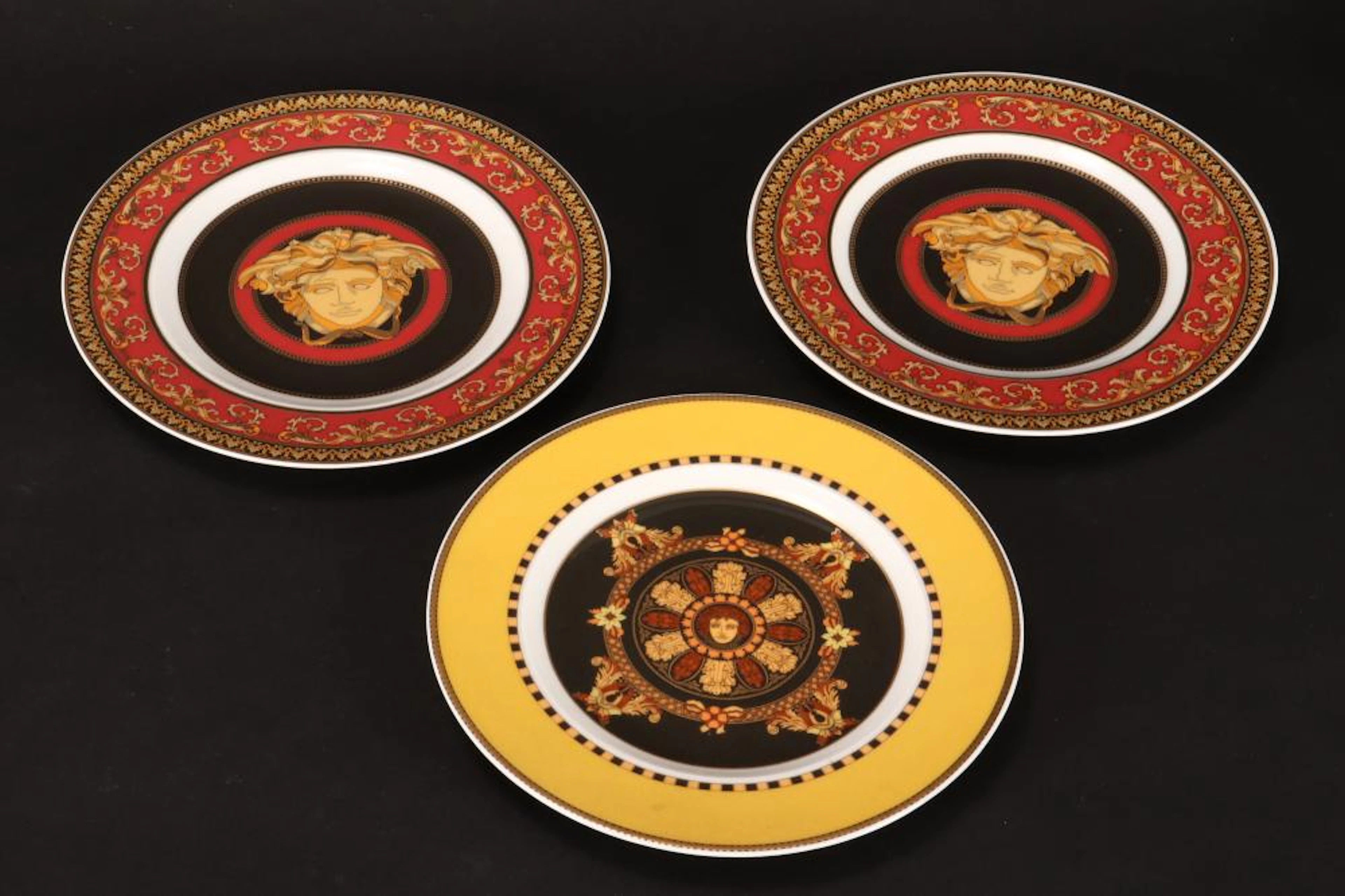 Three Versace for Rosenthal Porcelain Plates,