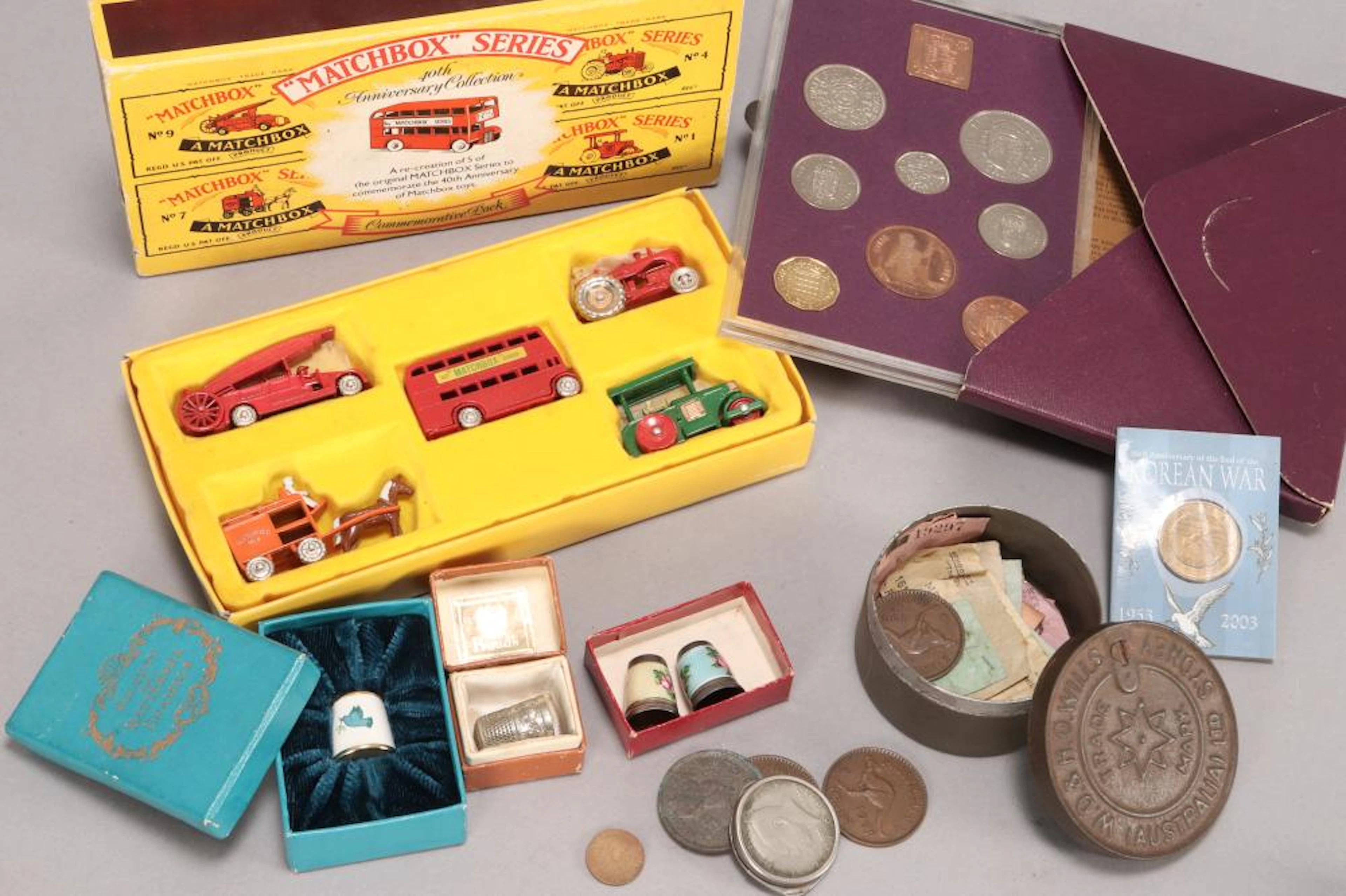 Quanity of Coins and Collectibles,