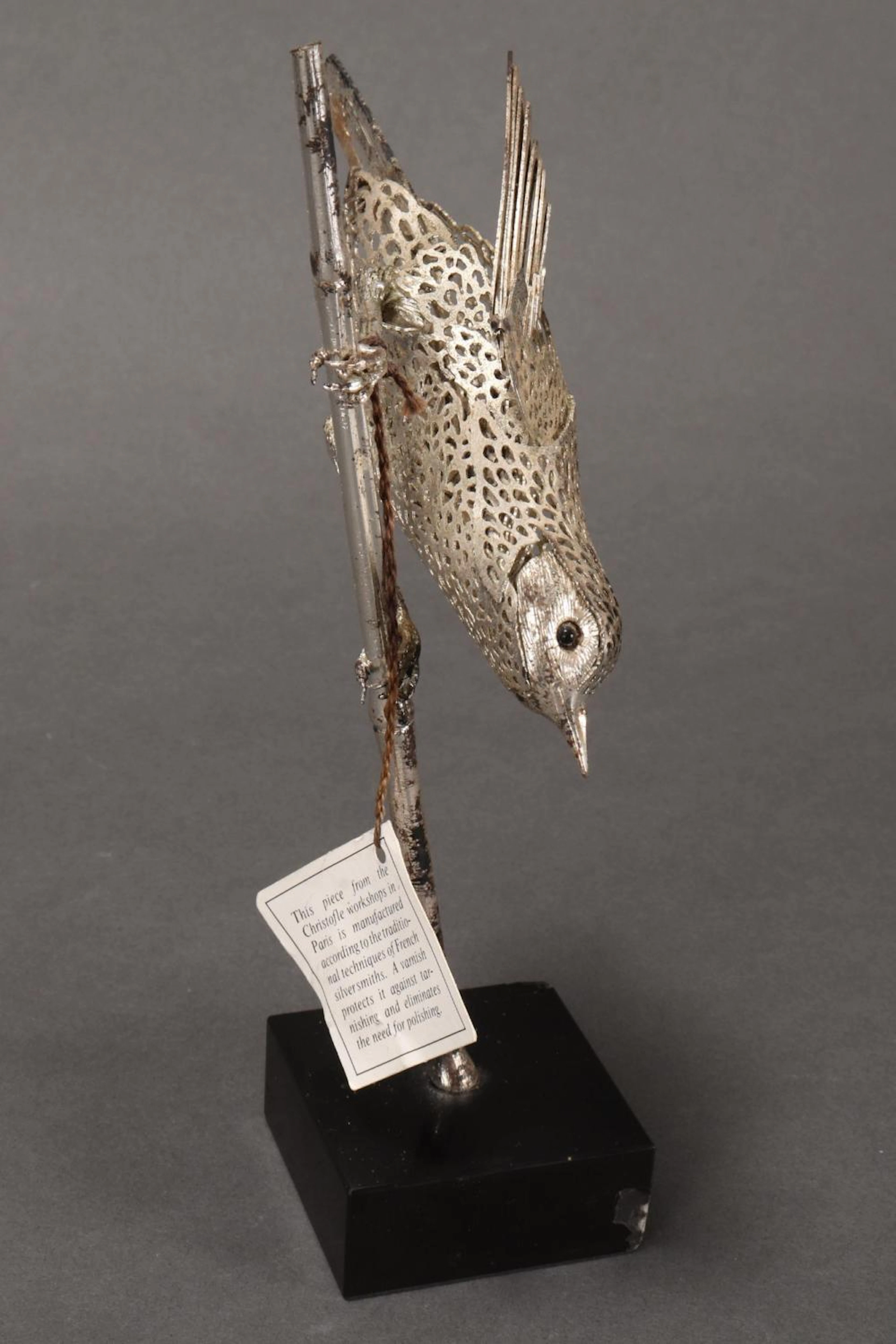 Christofle Silver Plate Bird,