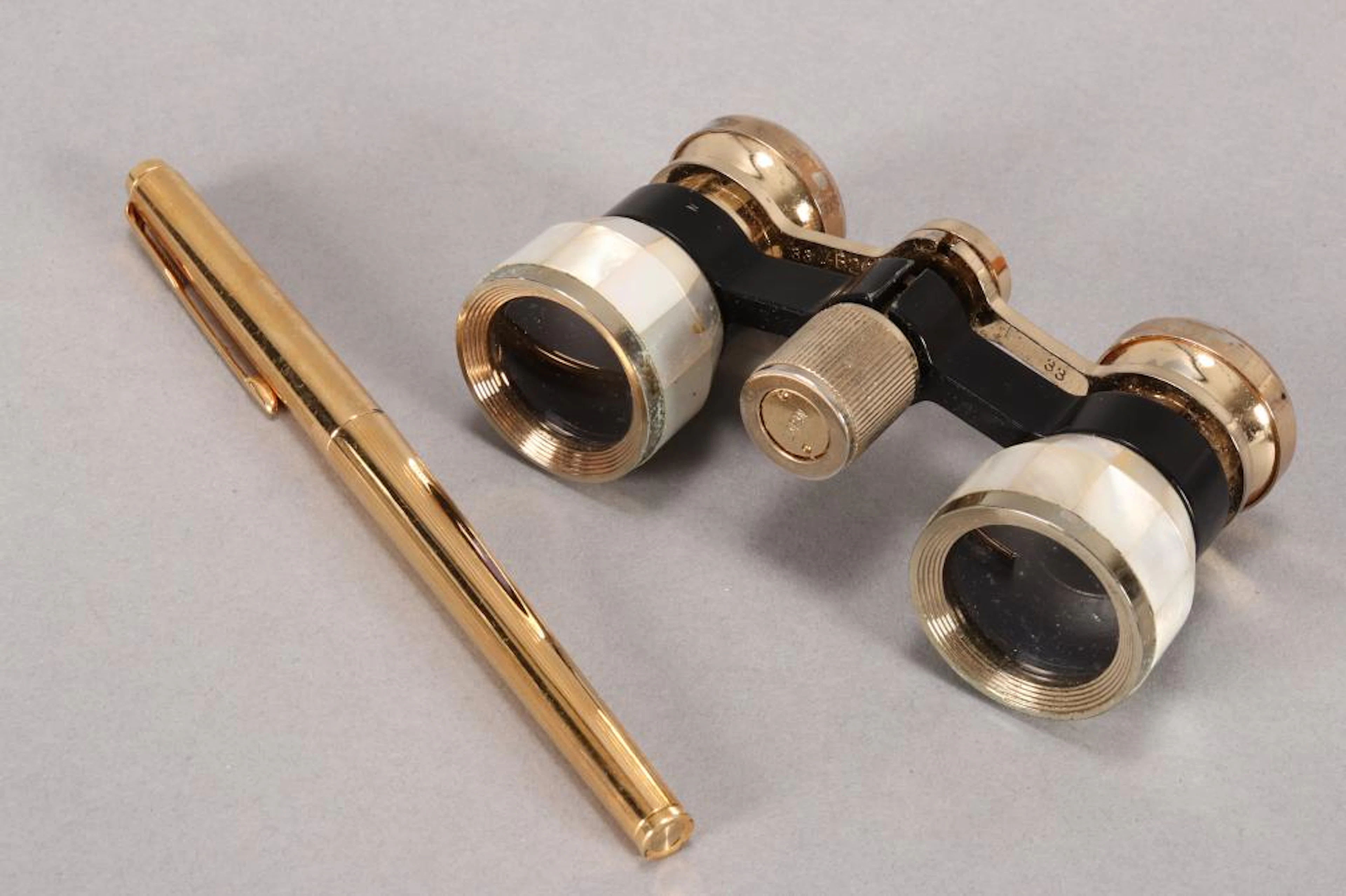 Boxed Parker Fountain Pen and Boxed Opera Glasses,